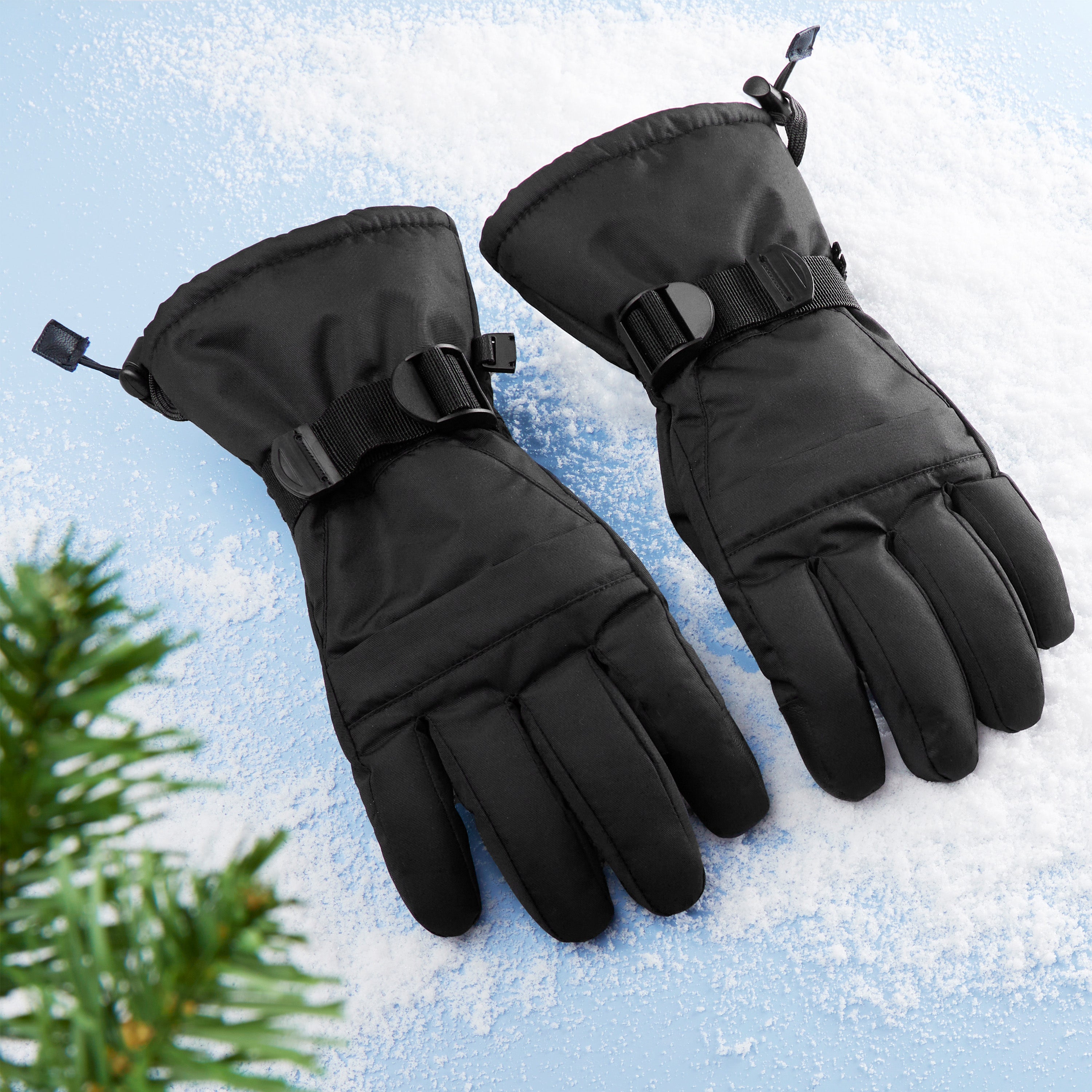 citycomfort-women-gants-de-ski-femme-noir-polaire-tactile image 3