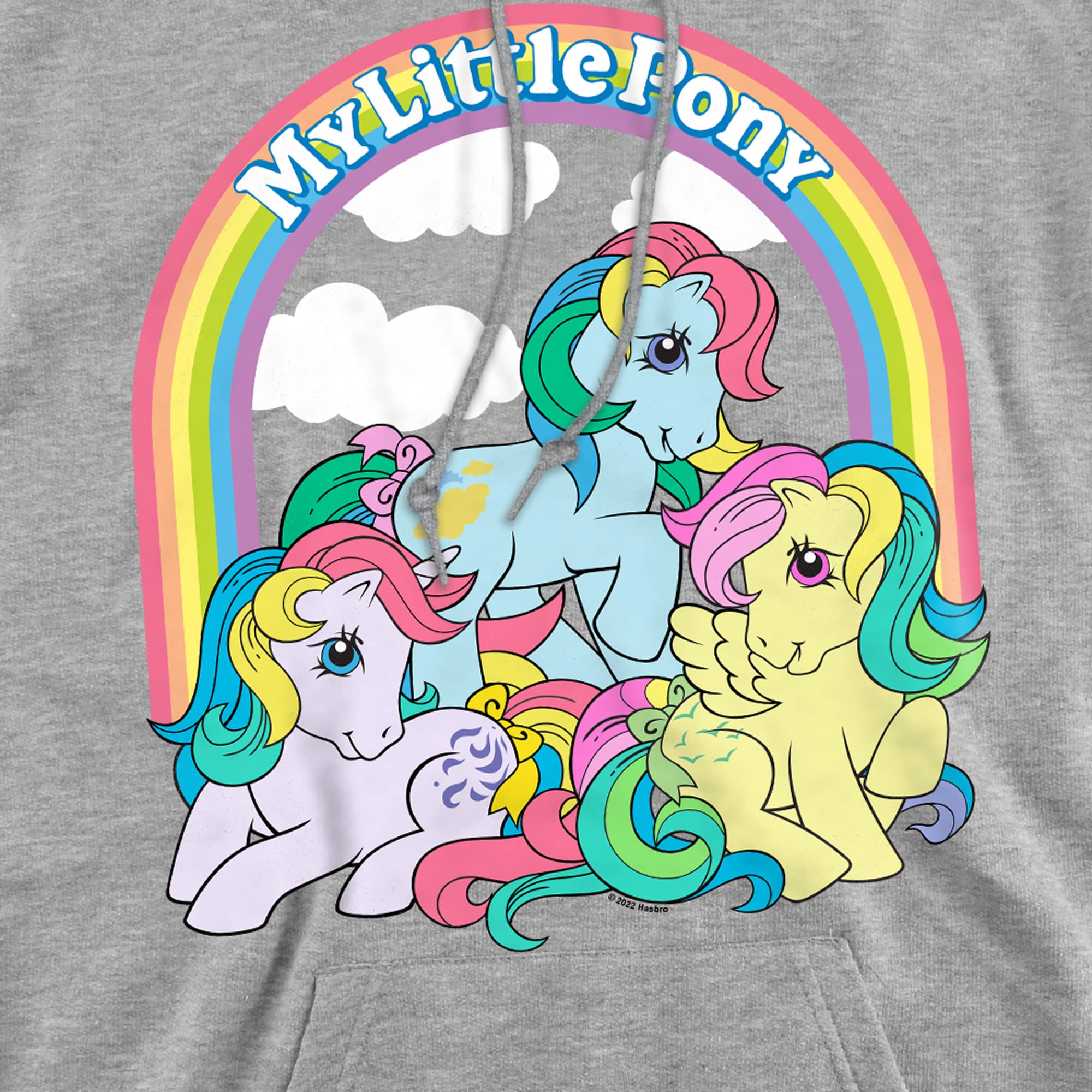 my-little-pony-under-the-rainbow-sweat-femme-gris-chin-m image 2