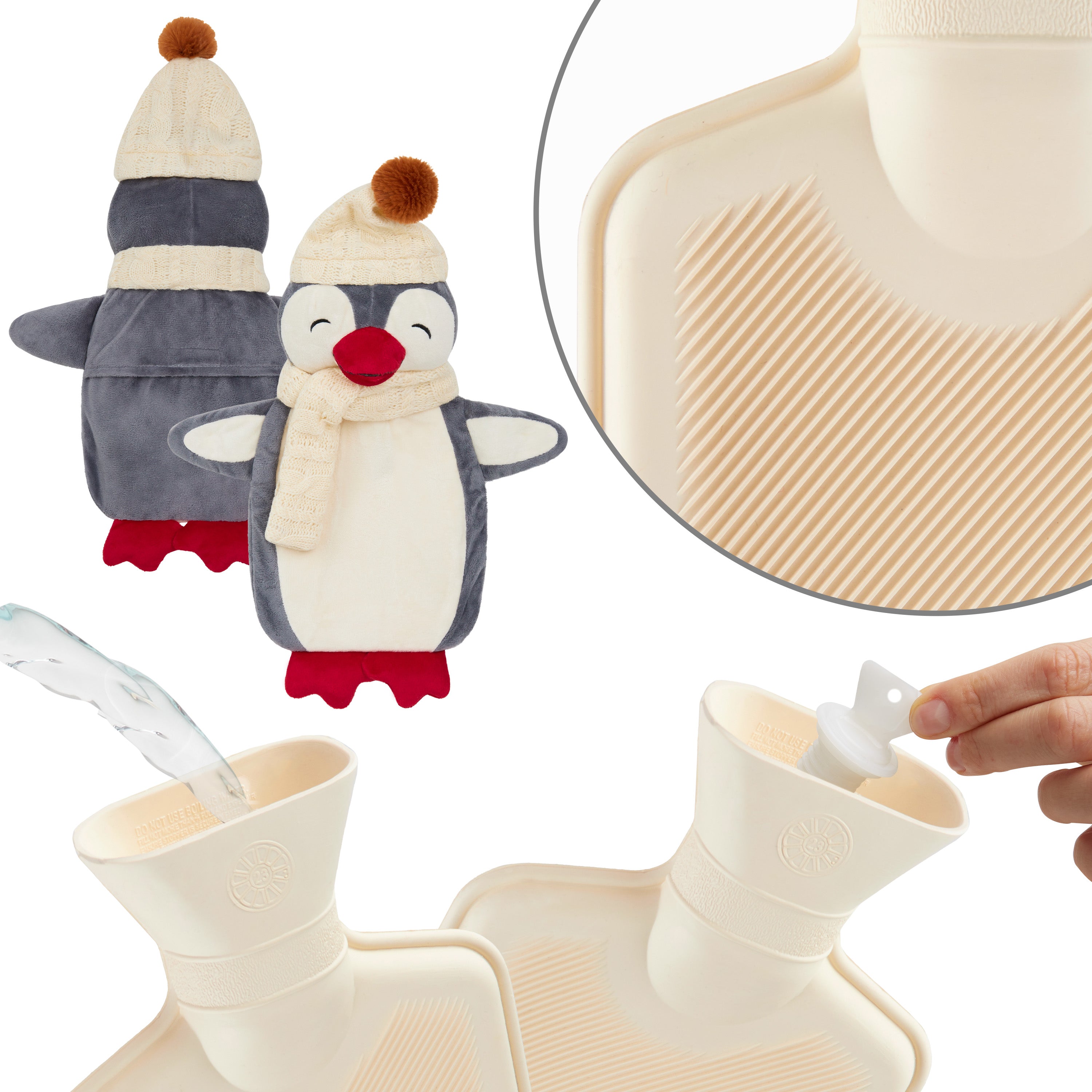 get-trend-bouillotte-housse-pingouin-gris-polaire-1-litre image 6