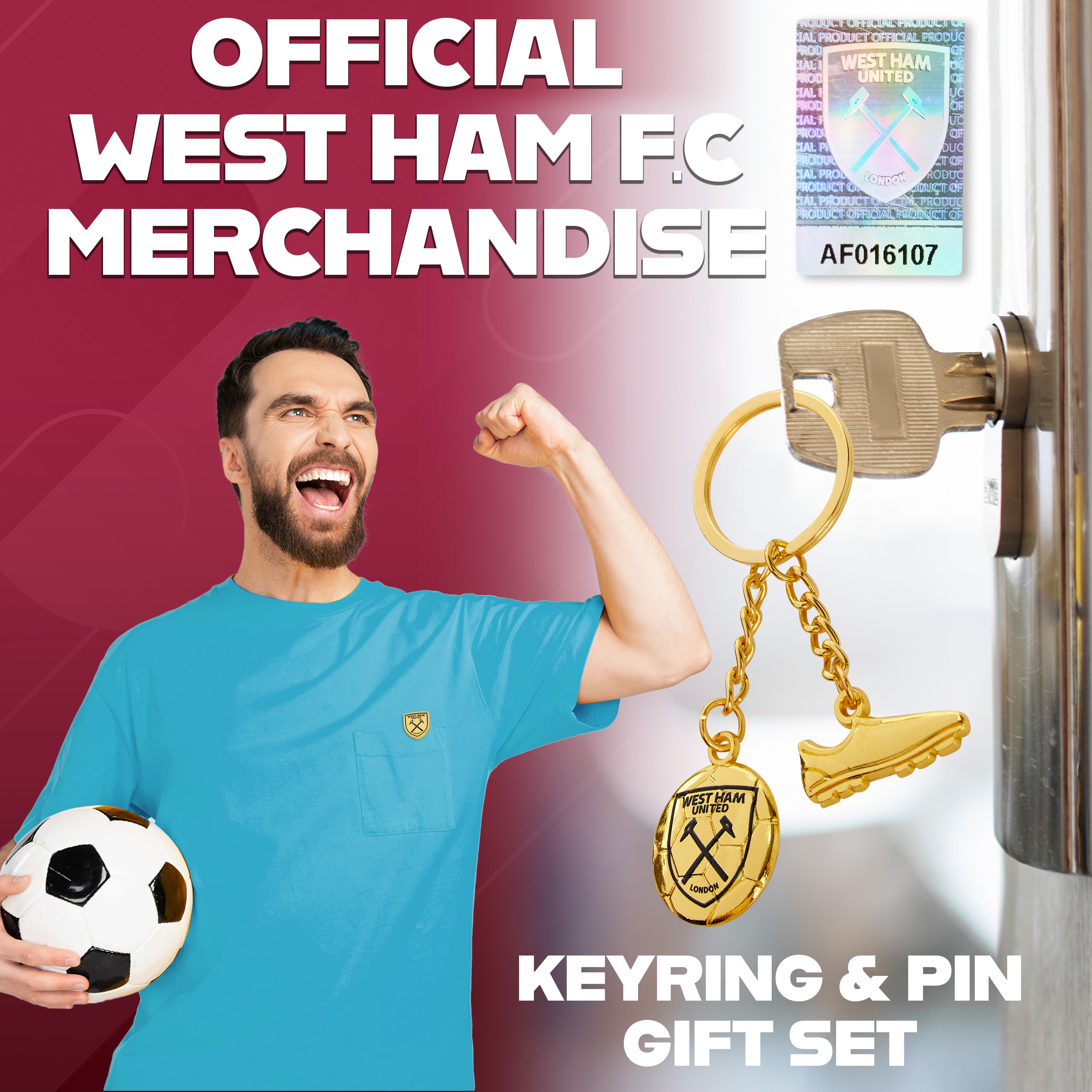 west-ham-united-coffret-porte-cl-s-pin-s-supporter image 3