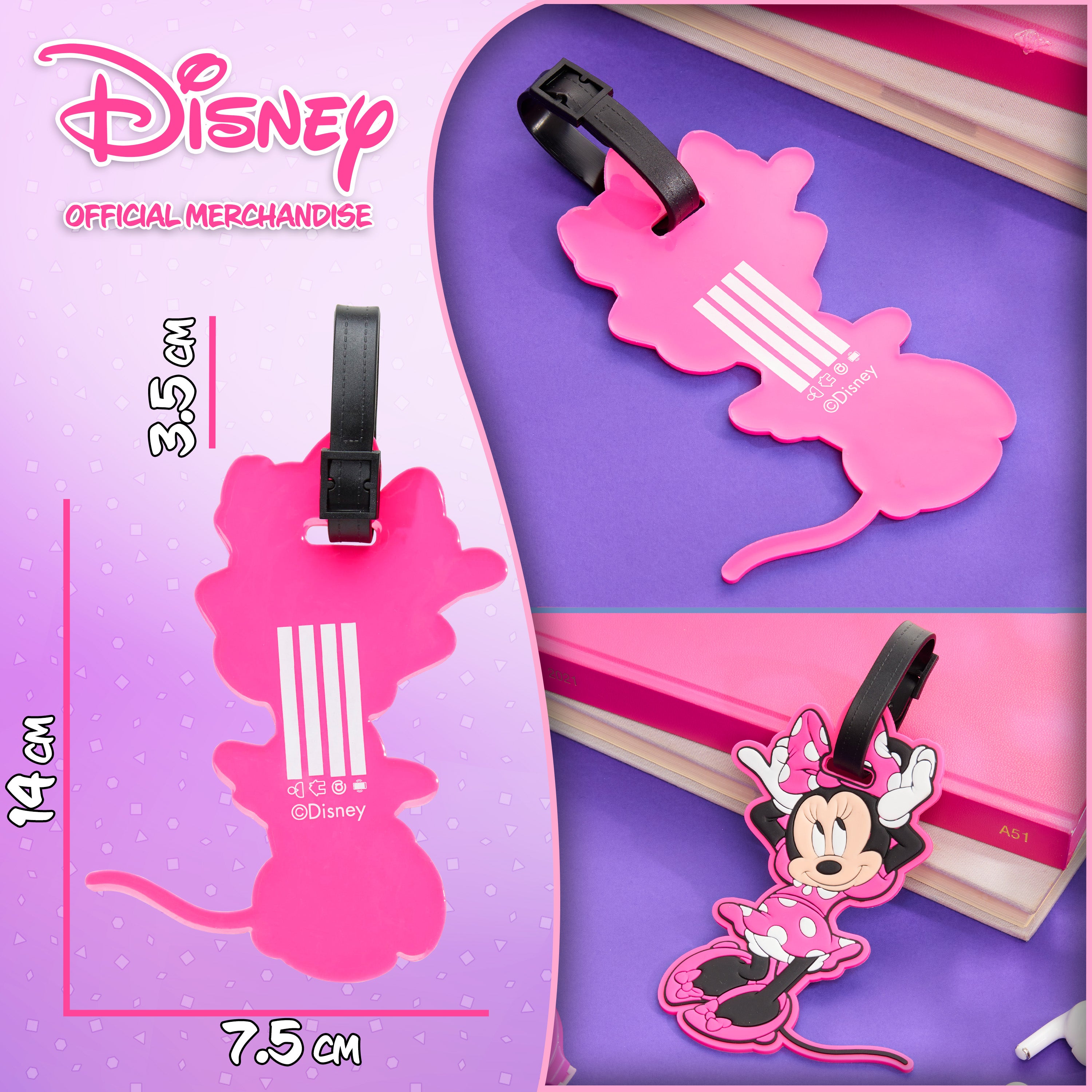disney-minnie-tiquette-valise-pvc-souple-minnie-mouse image 6