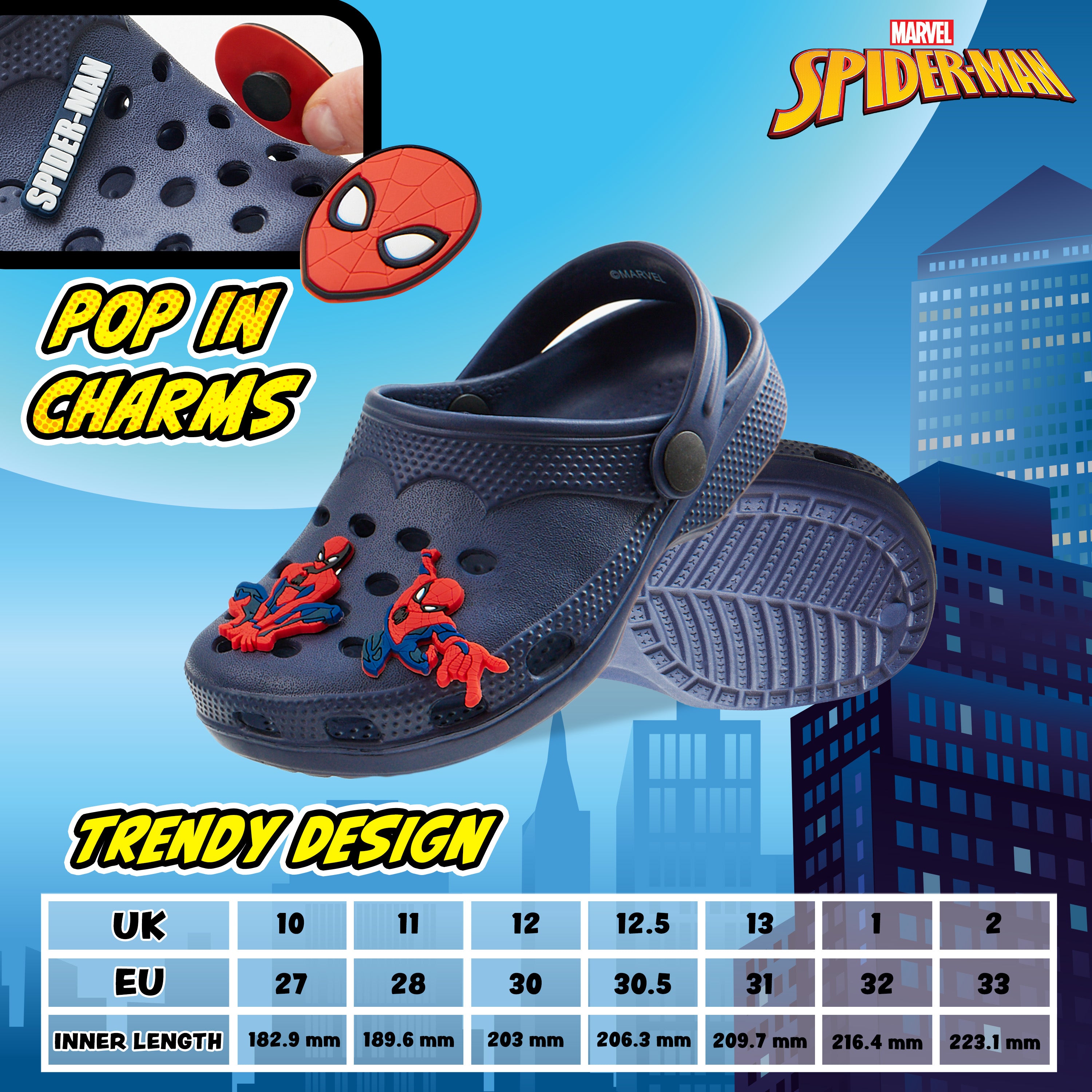marvel-spiderman-sabots-gar-on-clogs-bleu-marine-28 image 6