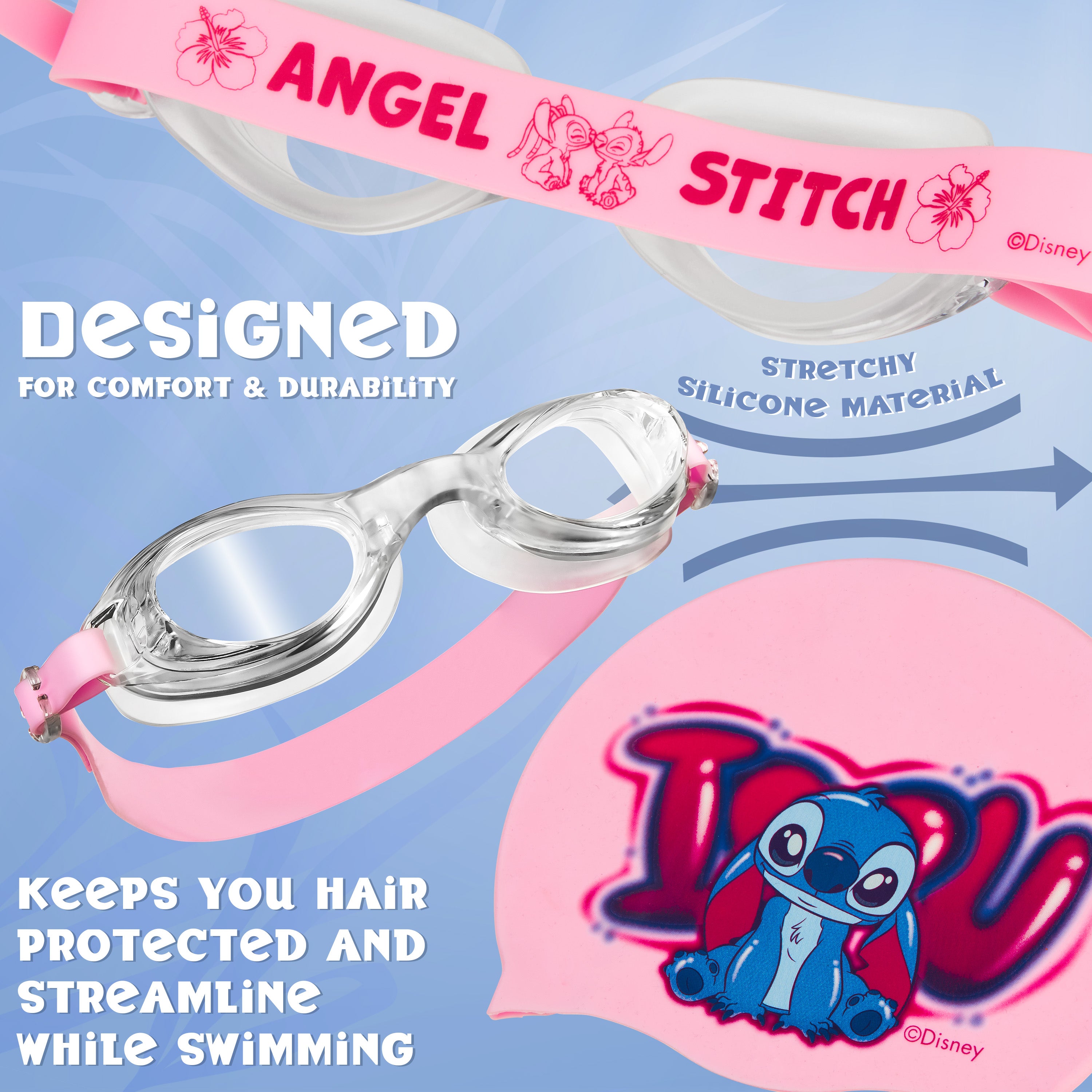 disney-stitch-lunettes-de-piscine-enfant-bonnet-silicone-anti-bu-e image 4