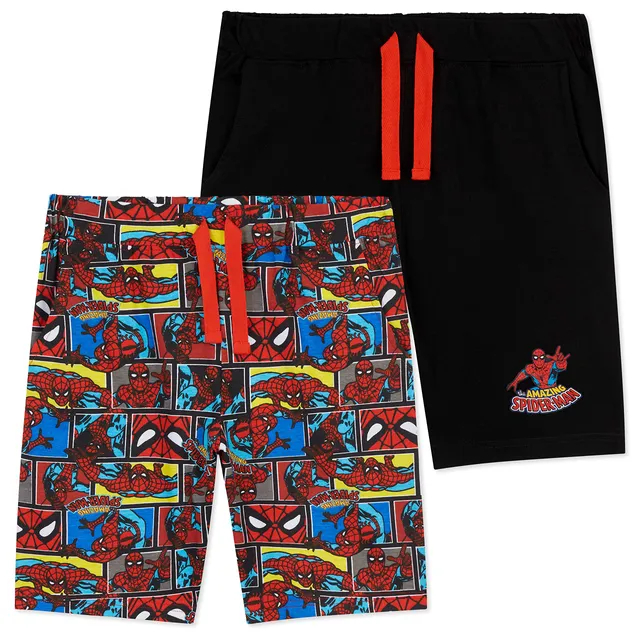 marvel-spider-man-short-gar-on-coton-lot-2-bermuda-poches-2-14-ans image 1