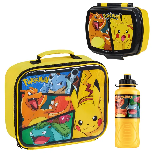 pok-mon-set-repas-enfant-3-pi-ces-jaune-isotherme-430ml image 1