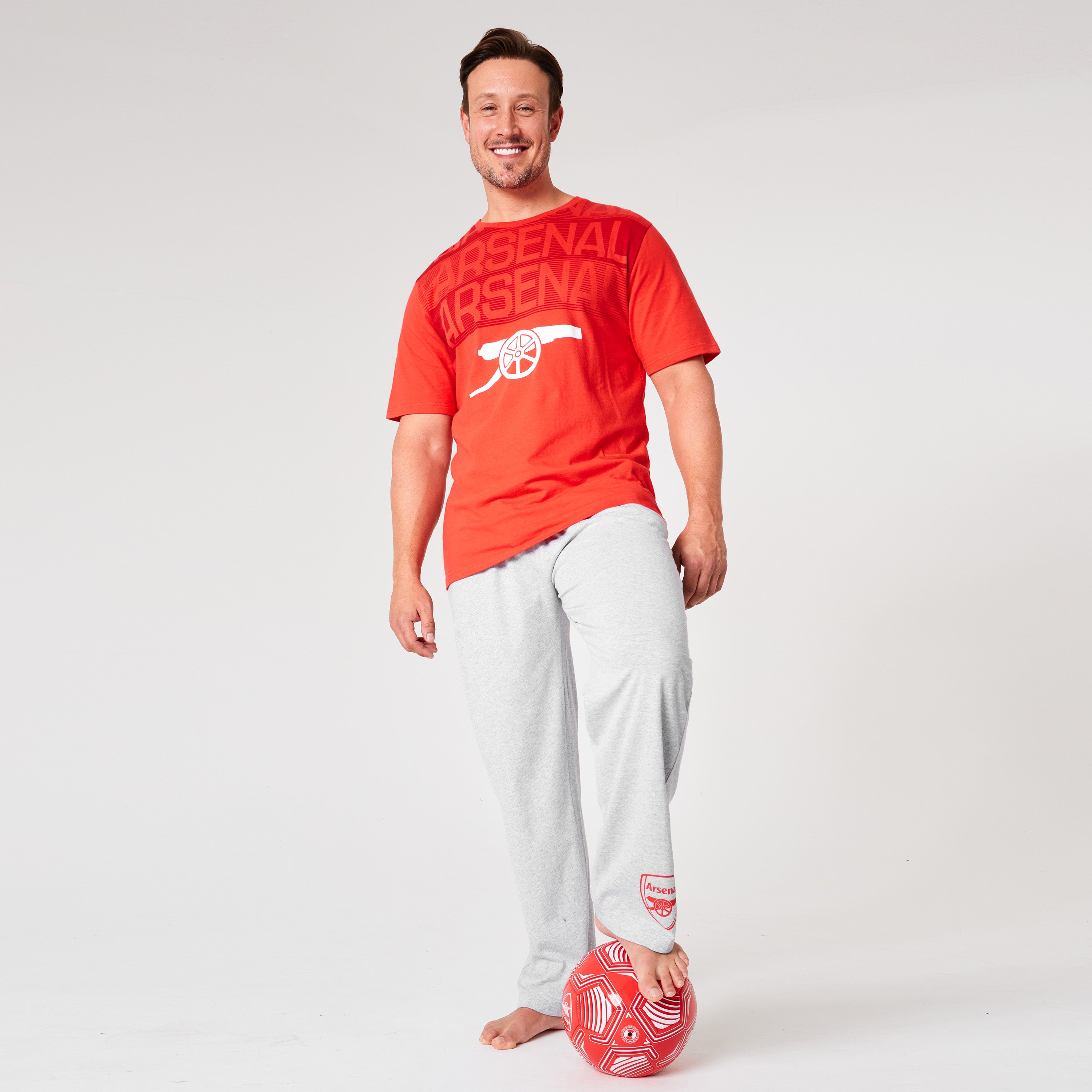arsenal-men-pyjama-homme-rouge-gris-taille-l image 3