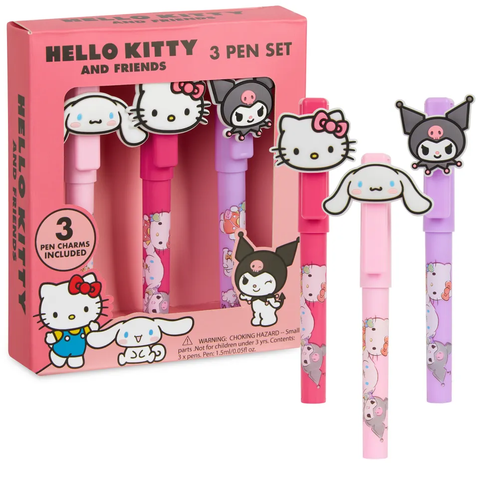 hello-kitty-stylos-bille-lot-de-3-toppers-personnages image 1