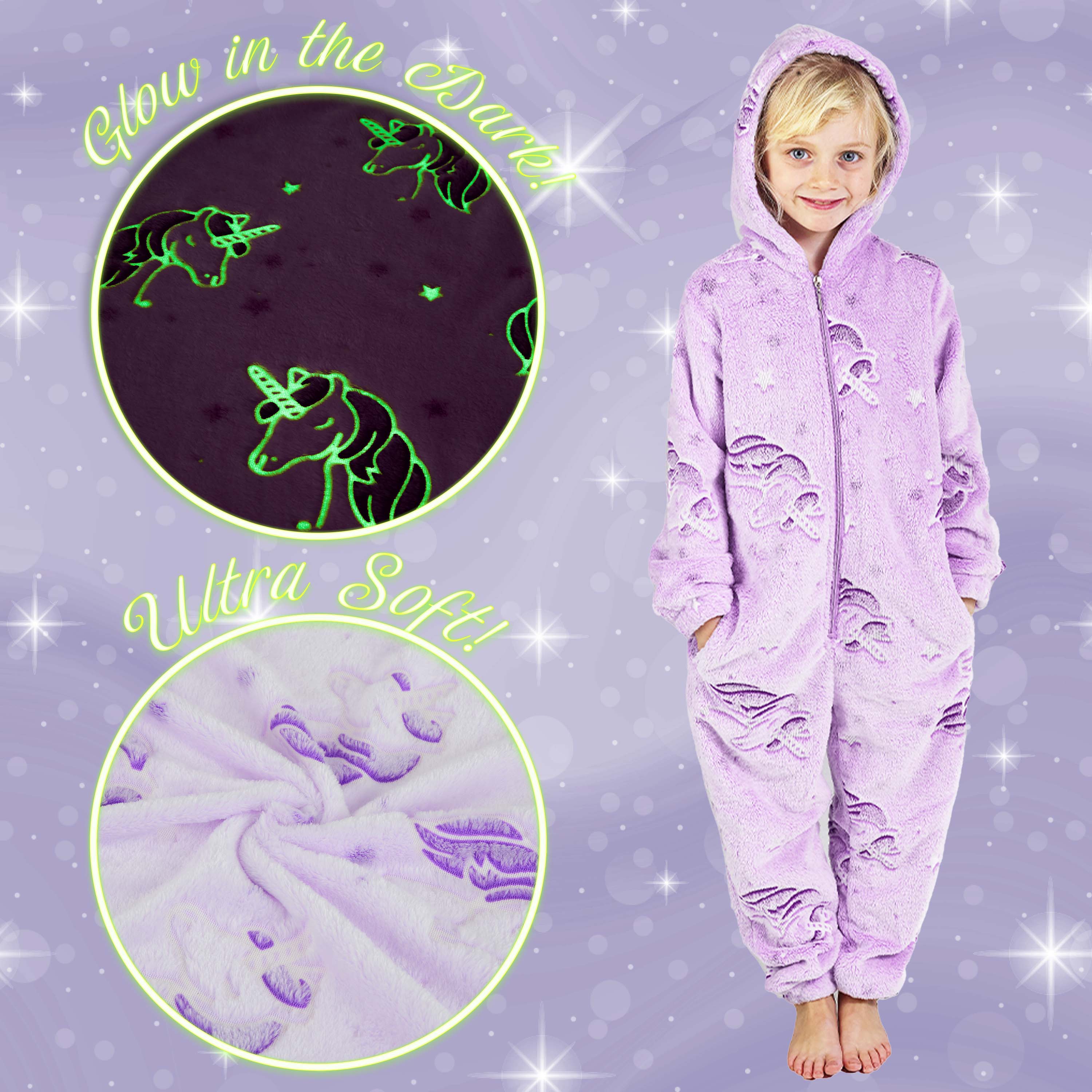 citycomfort-combinaison-pyjama-fille-licorne-phosphorescent image 6