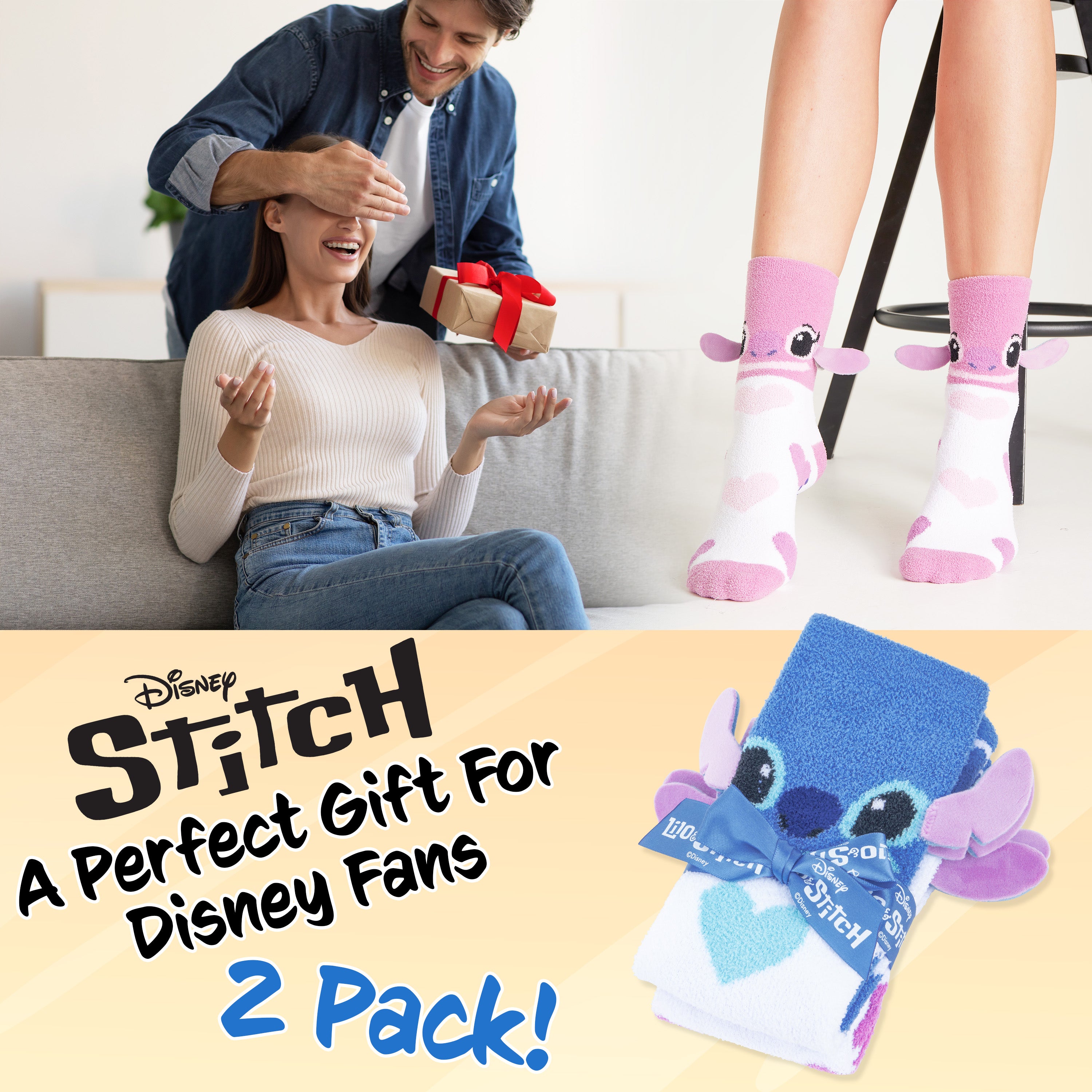 disney-stitch-chaussettes-pilou-femme-lot-de-2 image 3