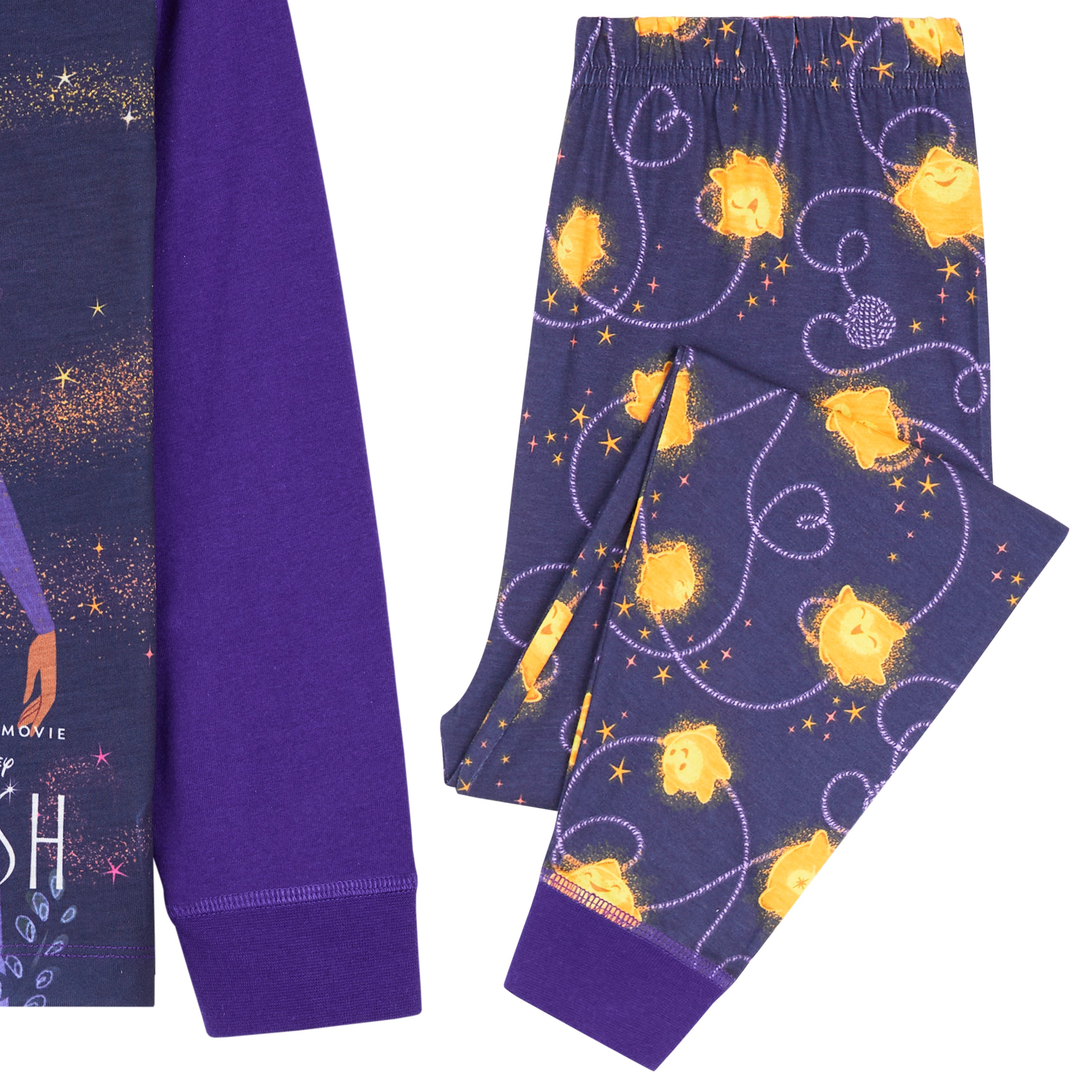 disney-wish-pyjama-fille-long-coton-2-pi-ces image 2