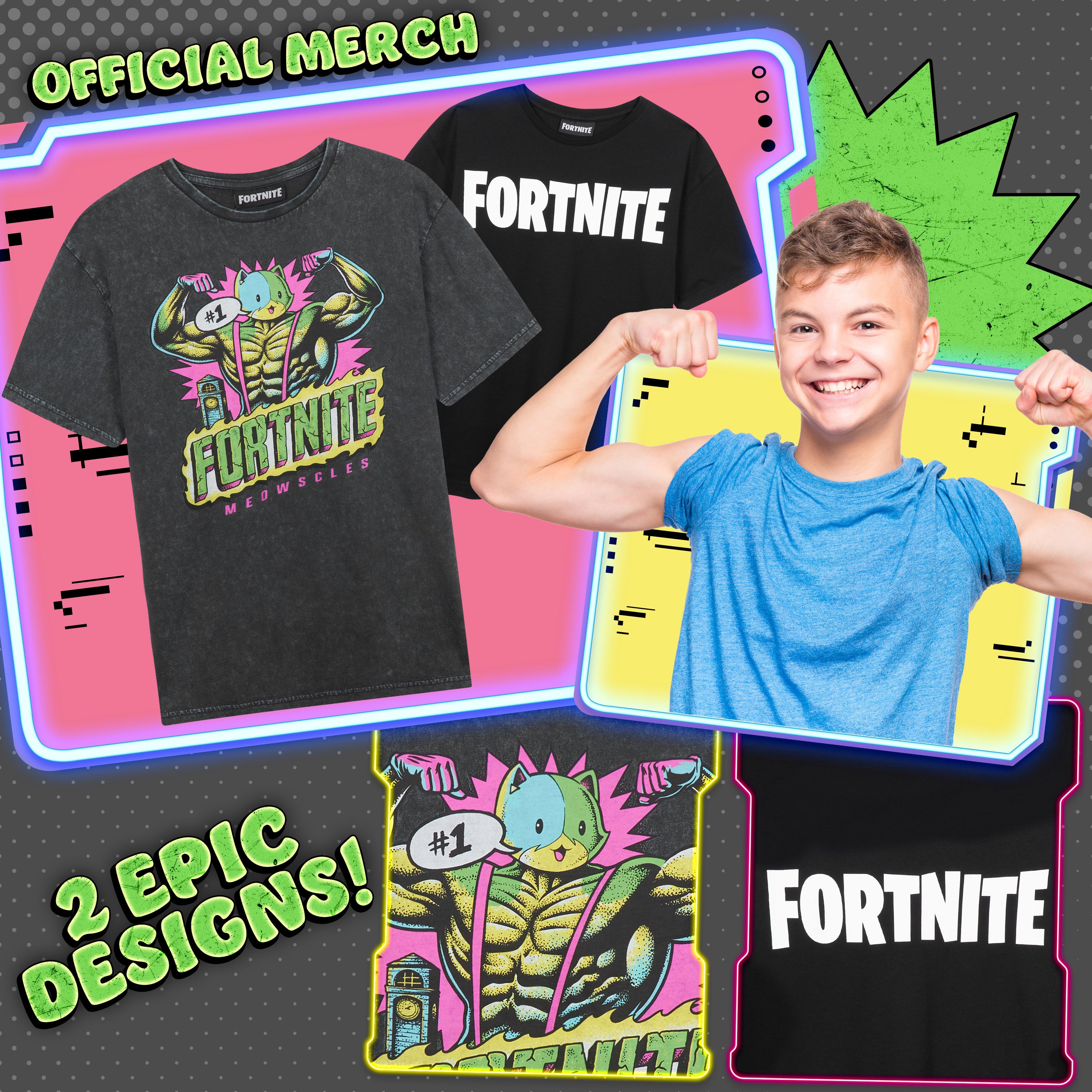 fortnite-t-shirt-gar-on-manche-courte-13-14-ans-lot-de-3 image 3