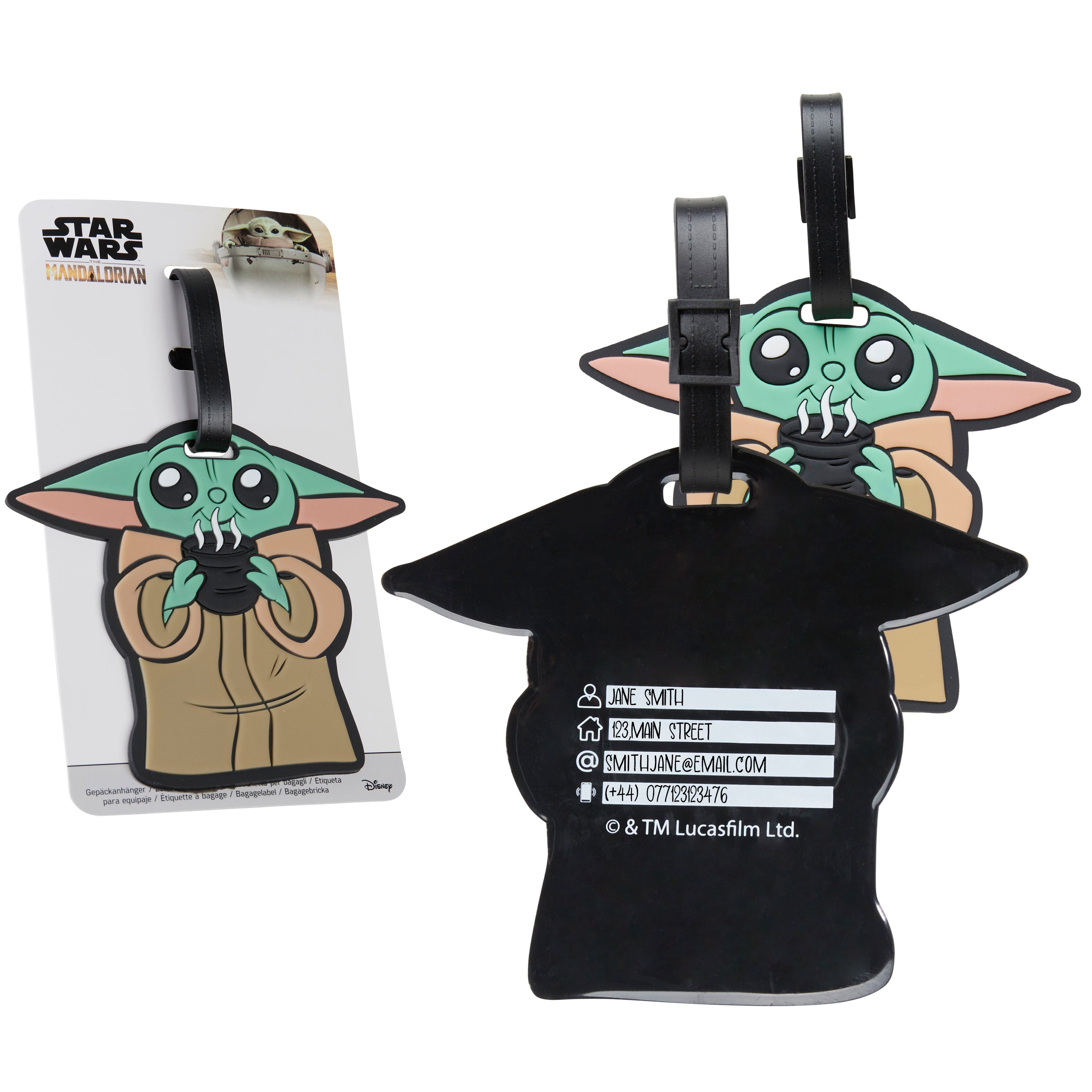 disney-tiquette-bagage-baby-yoda-pvc-voyage image 1