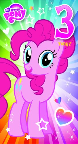 my-little-pony-party-gifts-mp010-carte-3e-anniversaire-paillettes image 2