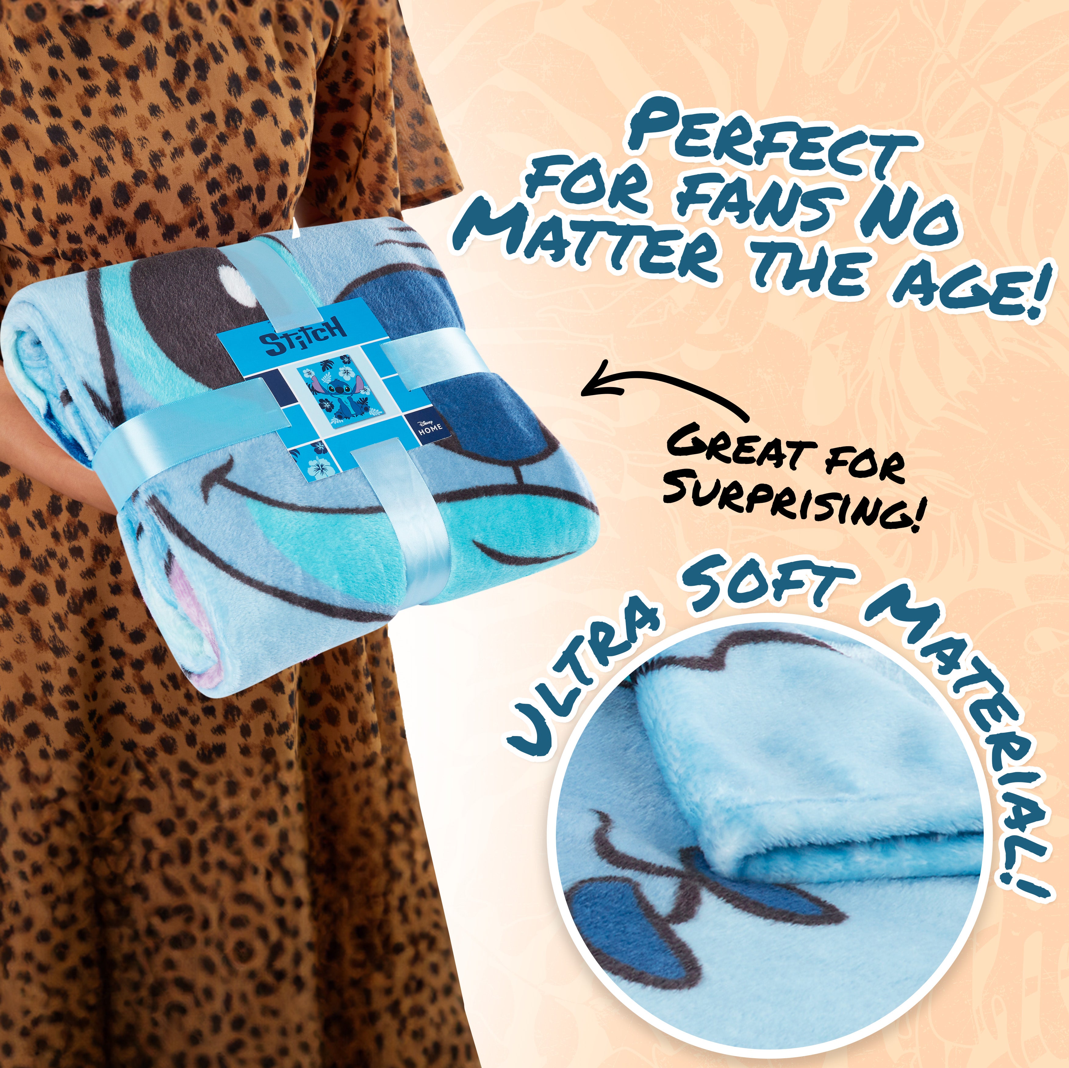 disney-stitch-plaid-polaire-150x130cm-bleu-clair image 2