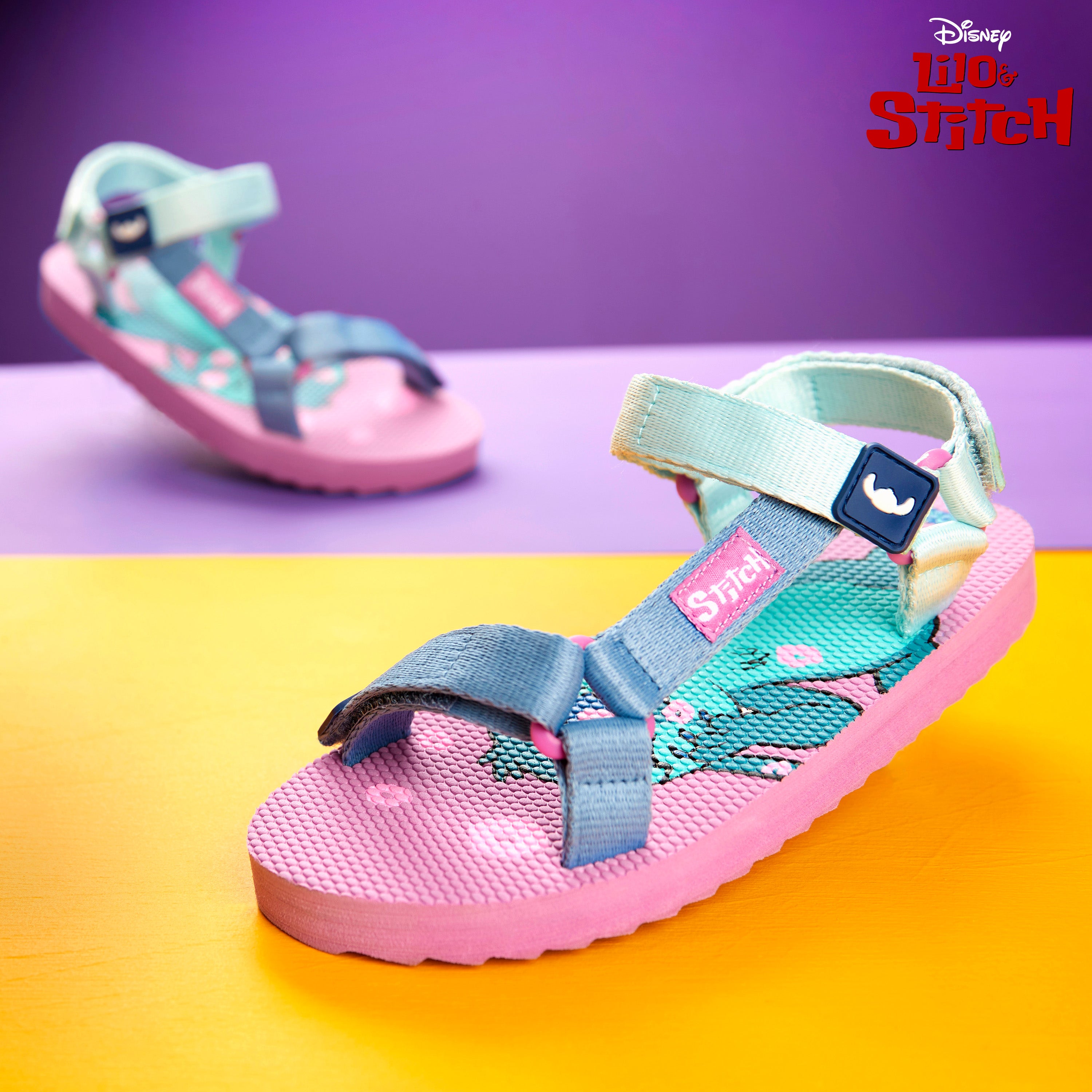 sandales-stitch-fille-lilas-bleu-brides-r-glables-t image 2
