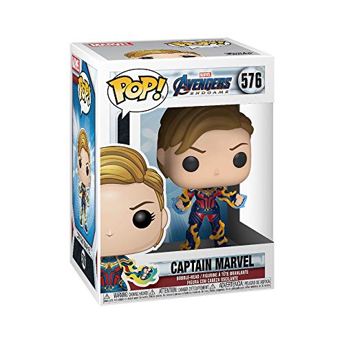 funko-pop-endgame-captain-marvel-cheveux-courts-figurine-9-cm image 2