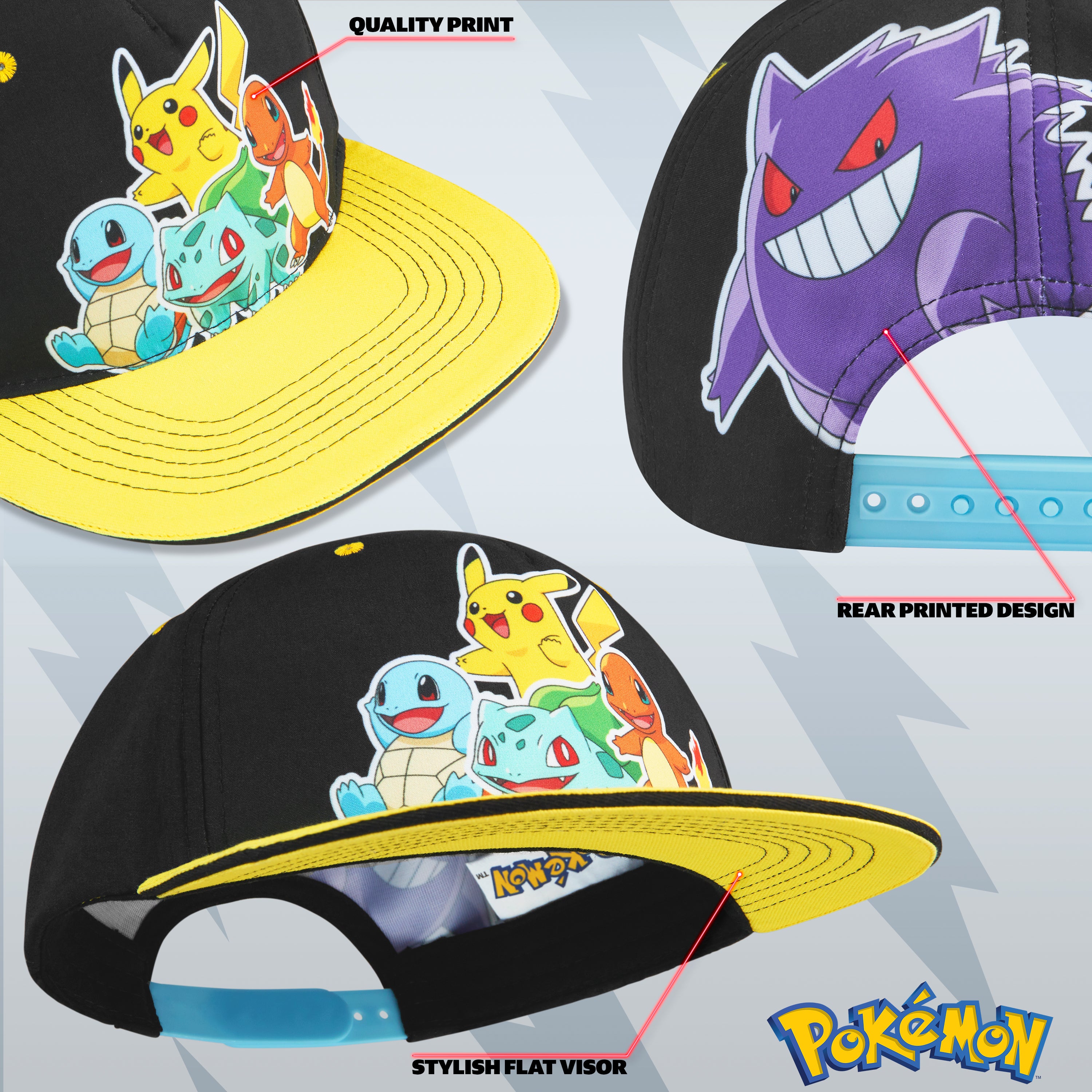 casquette-pok-mon-pikachu-enfant-r-glable-t image 6