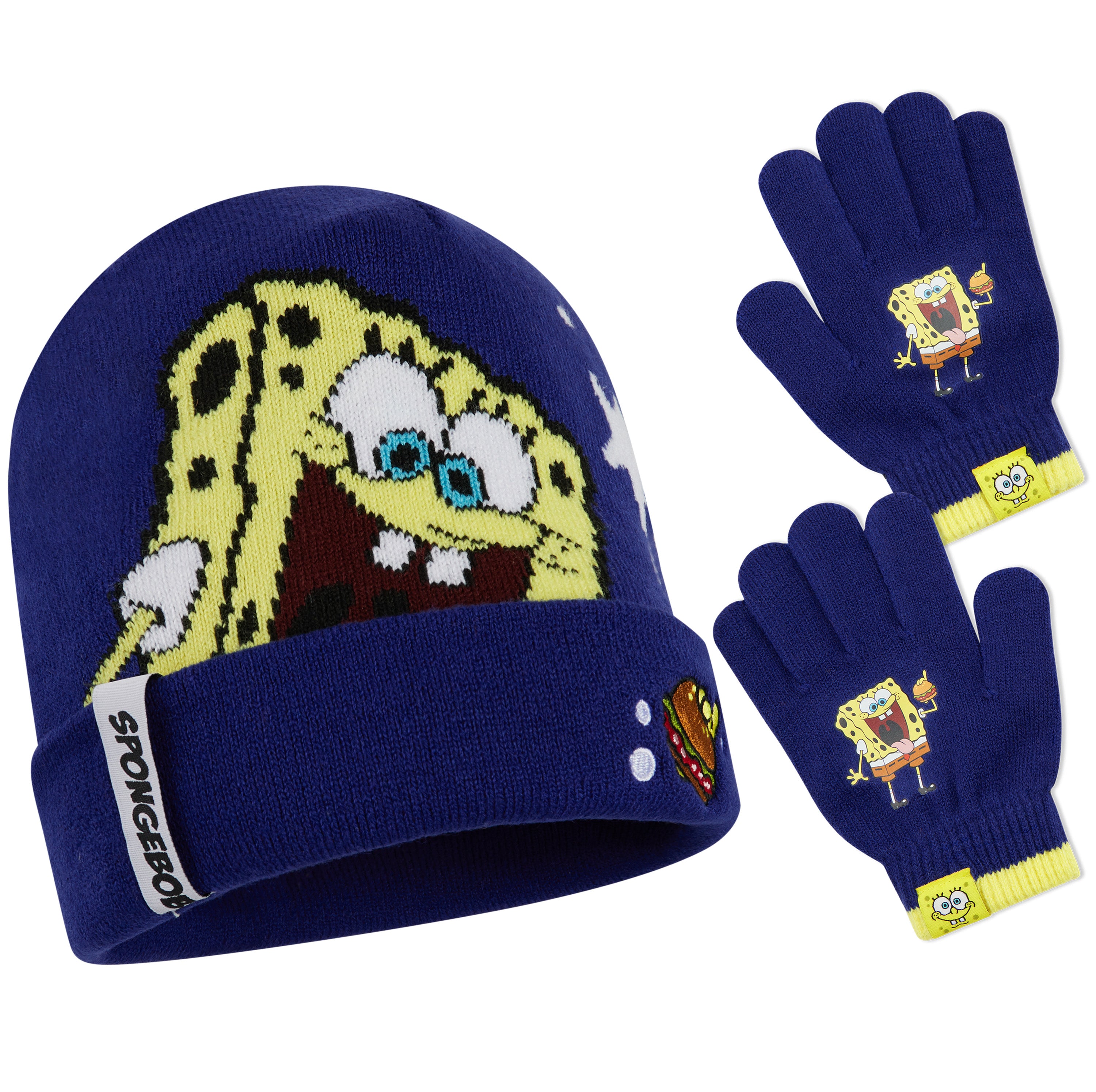 get-trend-boys-bonnet-gants-bob-ponge-gar-on-4-10-ans image 1