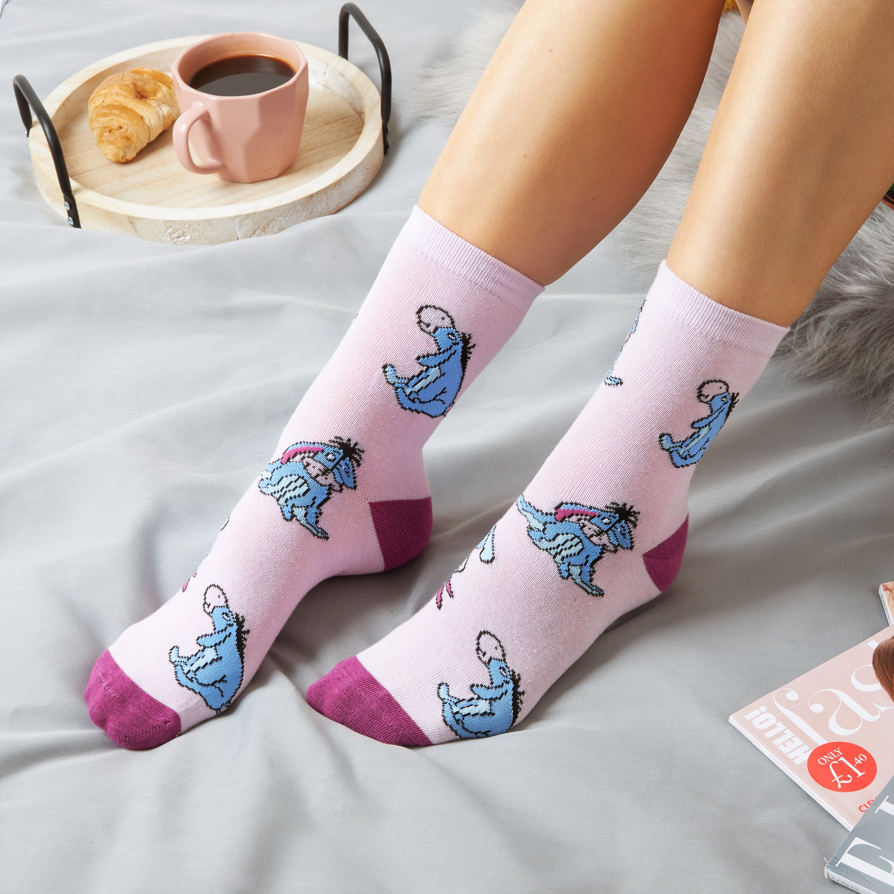 disney-stitch-chaussettes-femme-mi-mollet-lot-de-5 image 2
