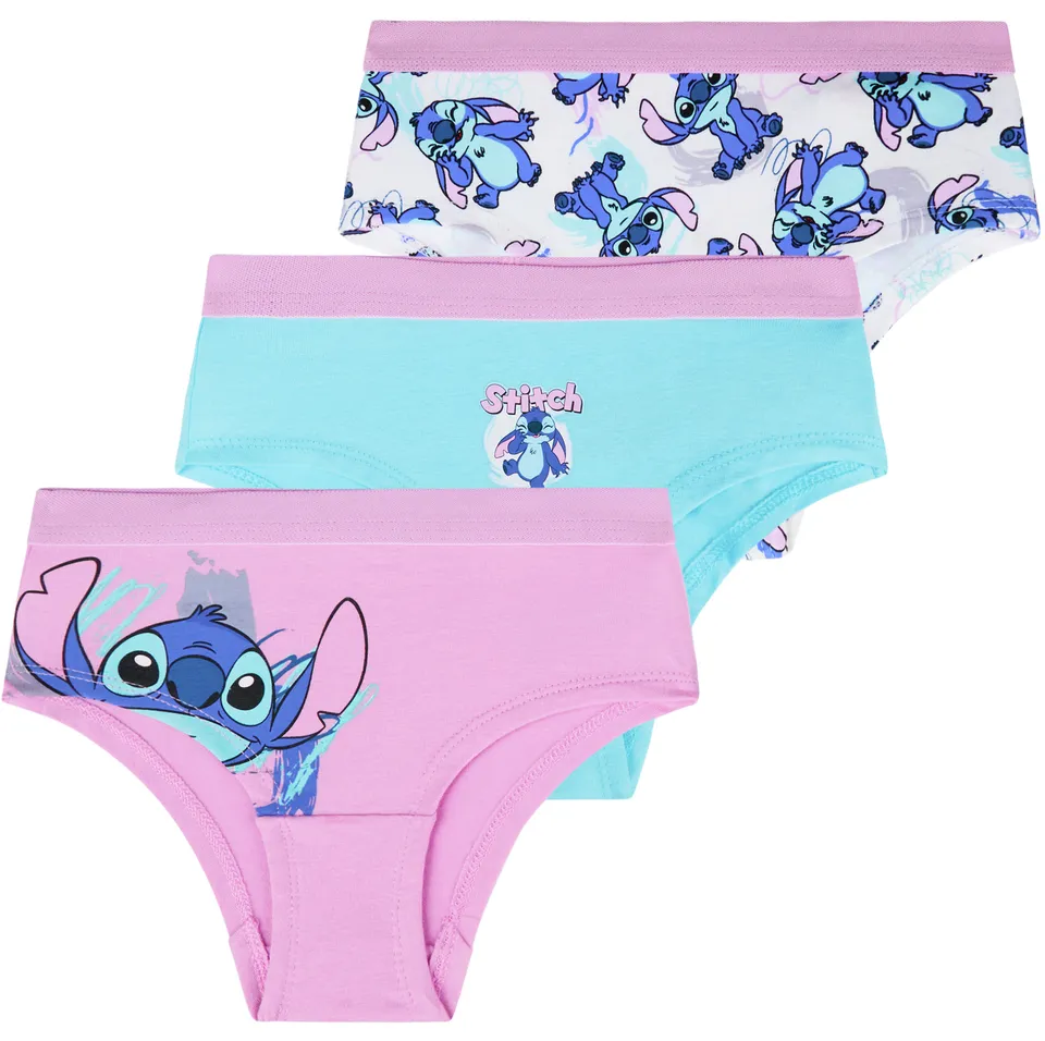stitch-lot-slips-fille-coton-culotte-enfant-5-paires image 1