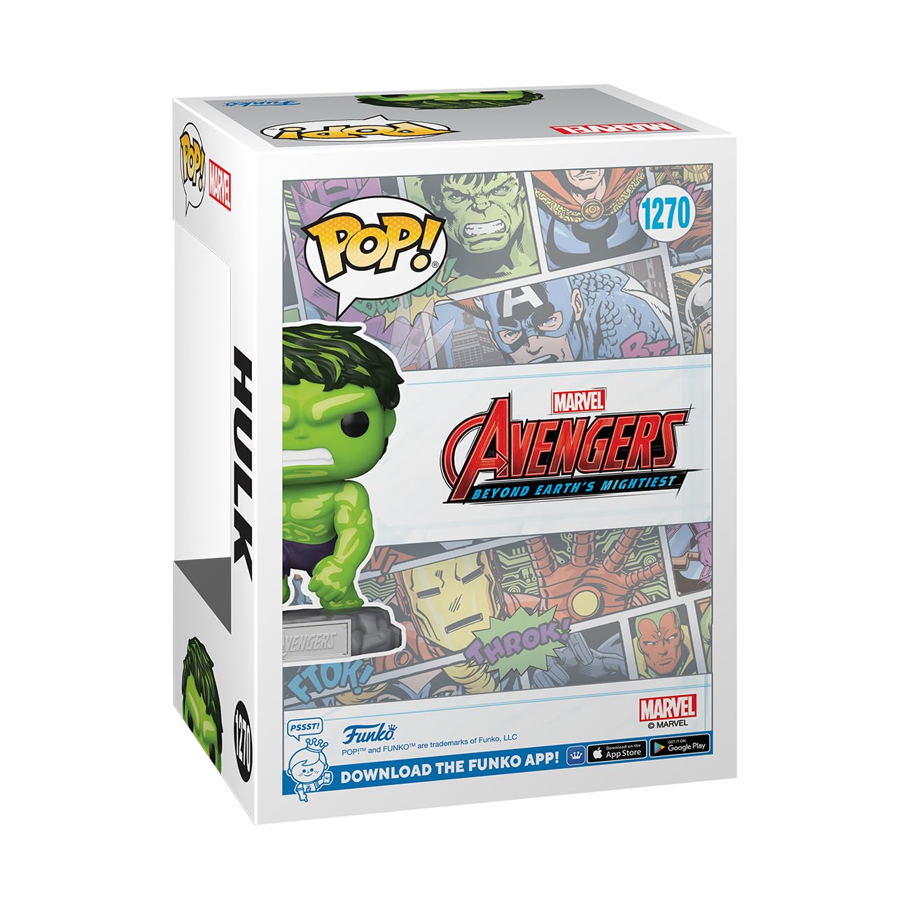 funko-pop-marvel-comics-hulk-pin-figurine-vinyle-a60 image 3