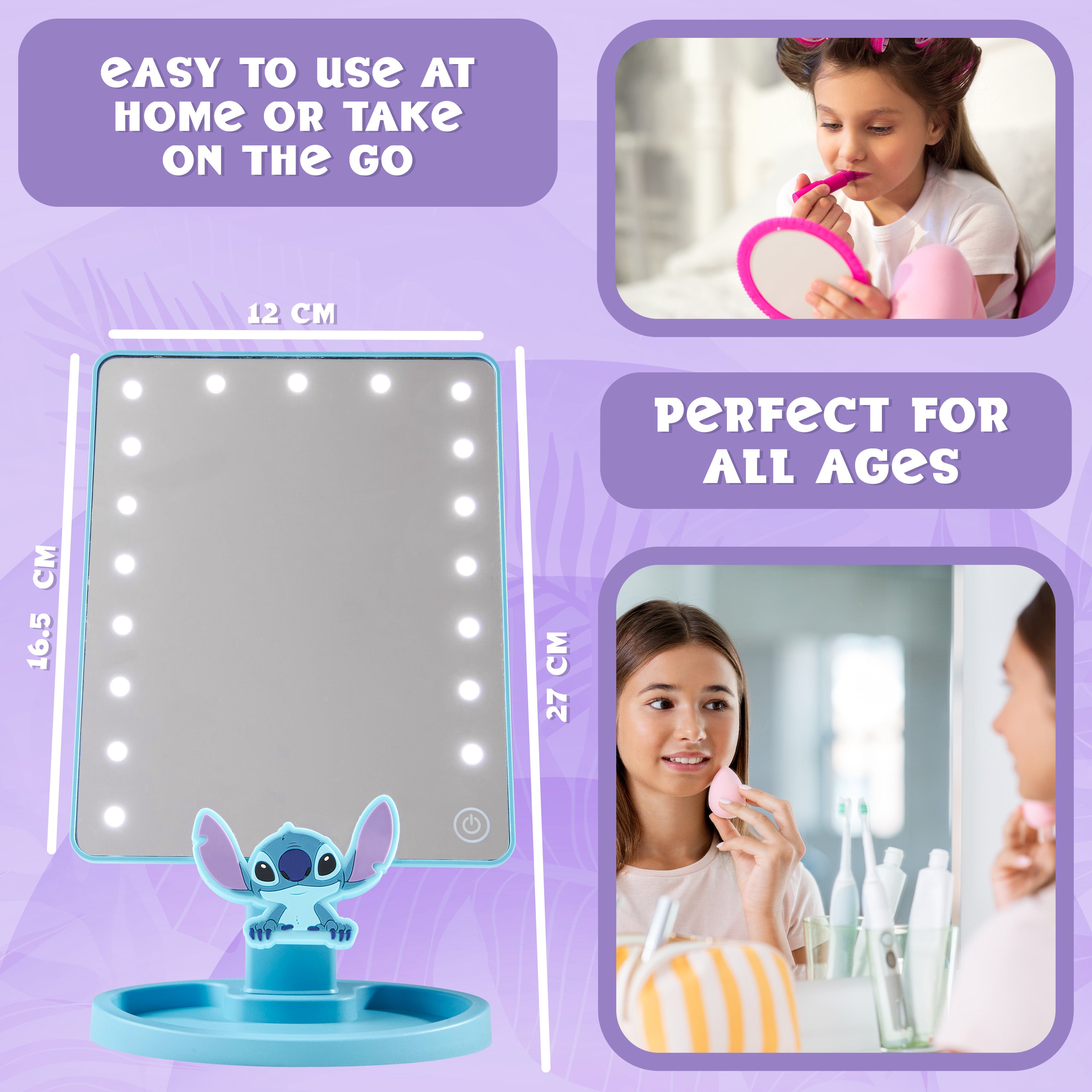 disney-stitch-miroir-led-table-bleu-avec-vide-poches image 5