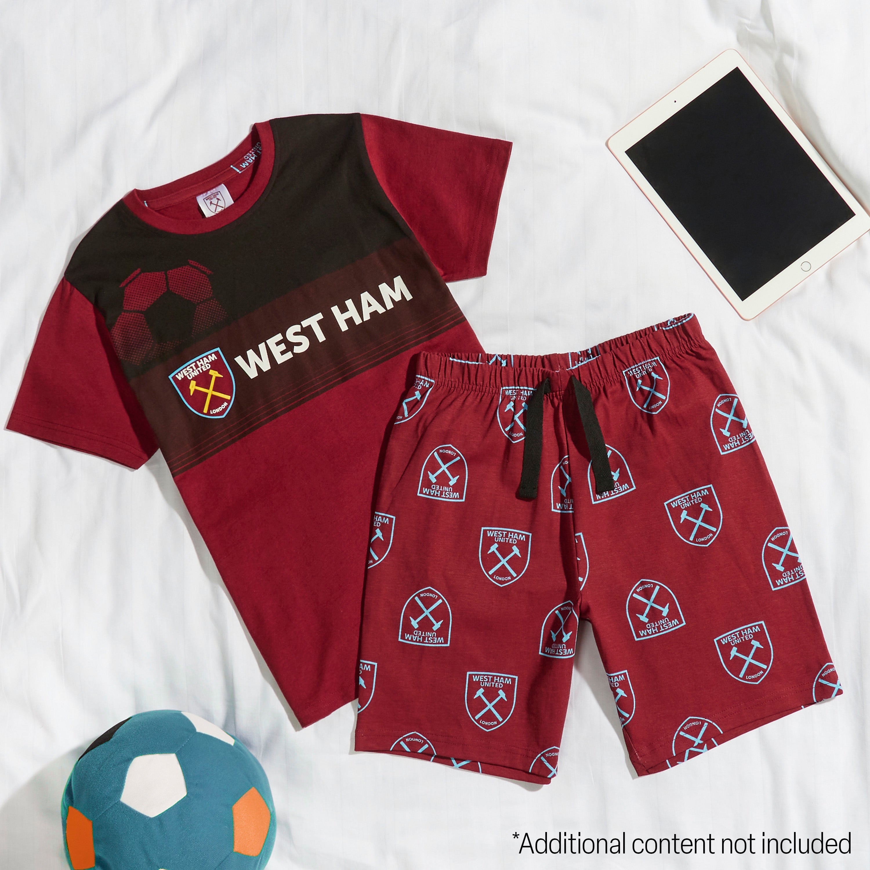west-ham-pyjama-court-gar-on-coton-9-10-ans image 2