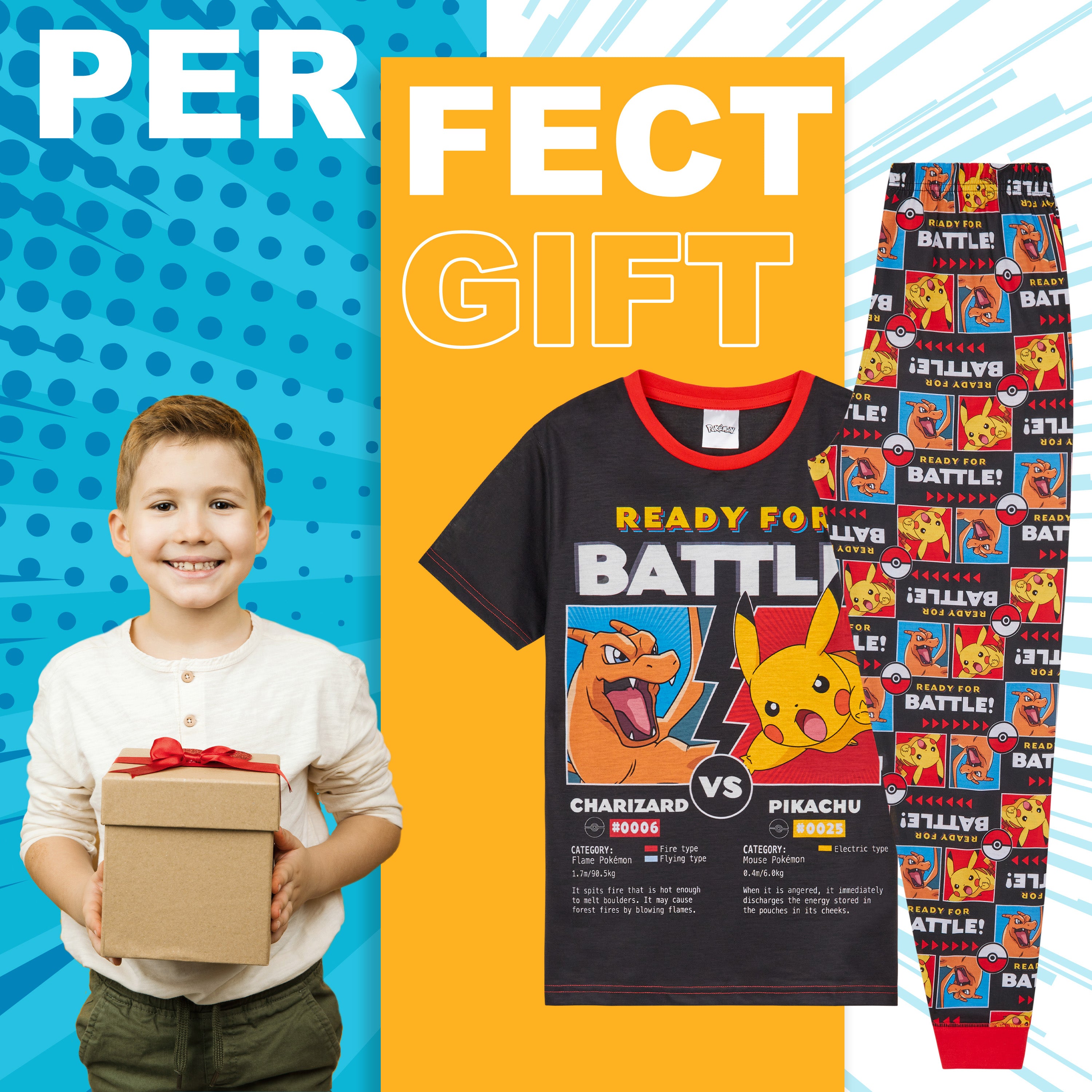 get-trend-boys-pok-mon-aop-pyjama-gar-on-coton-2-pi-ces image 3