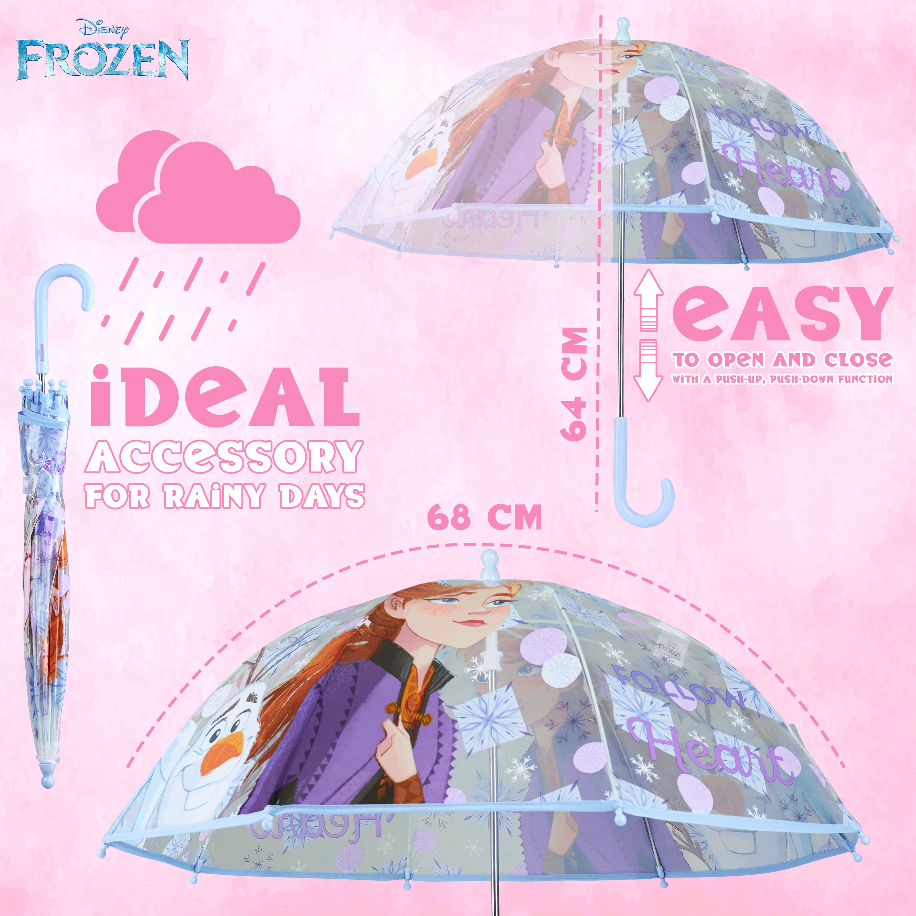 disney-reine-des-neiges-parapluie-cloche-transparent-fille image 6