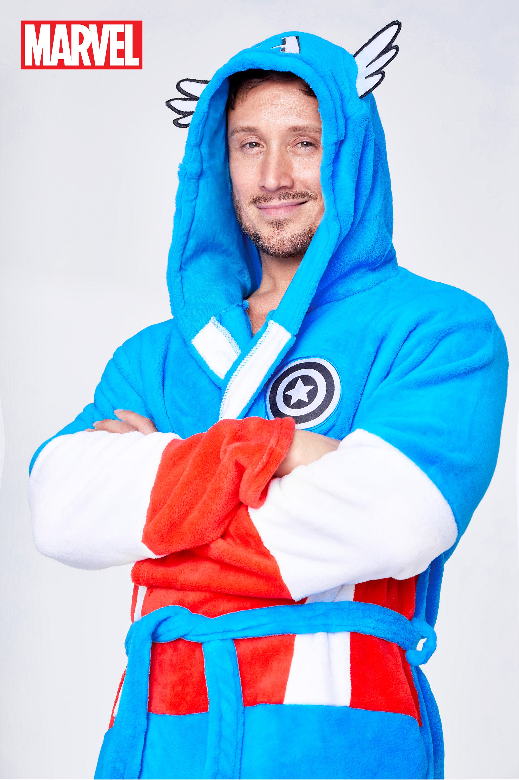 marvel-peignoir-homme-capuche-polaire-doux-taille-m image 2