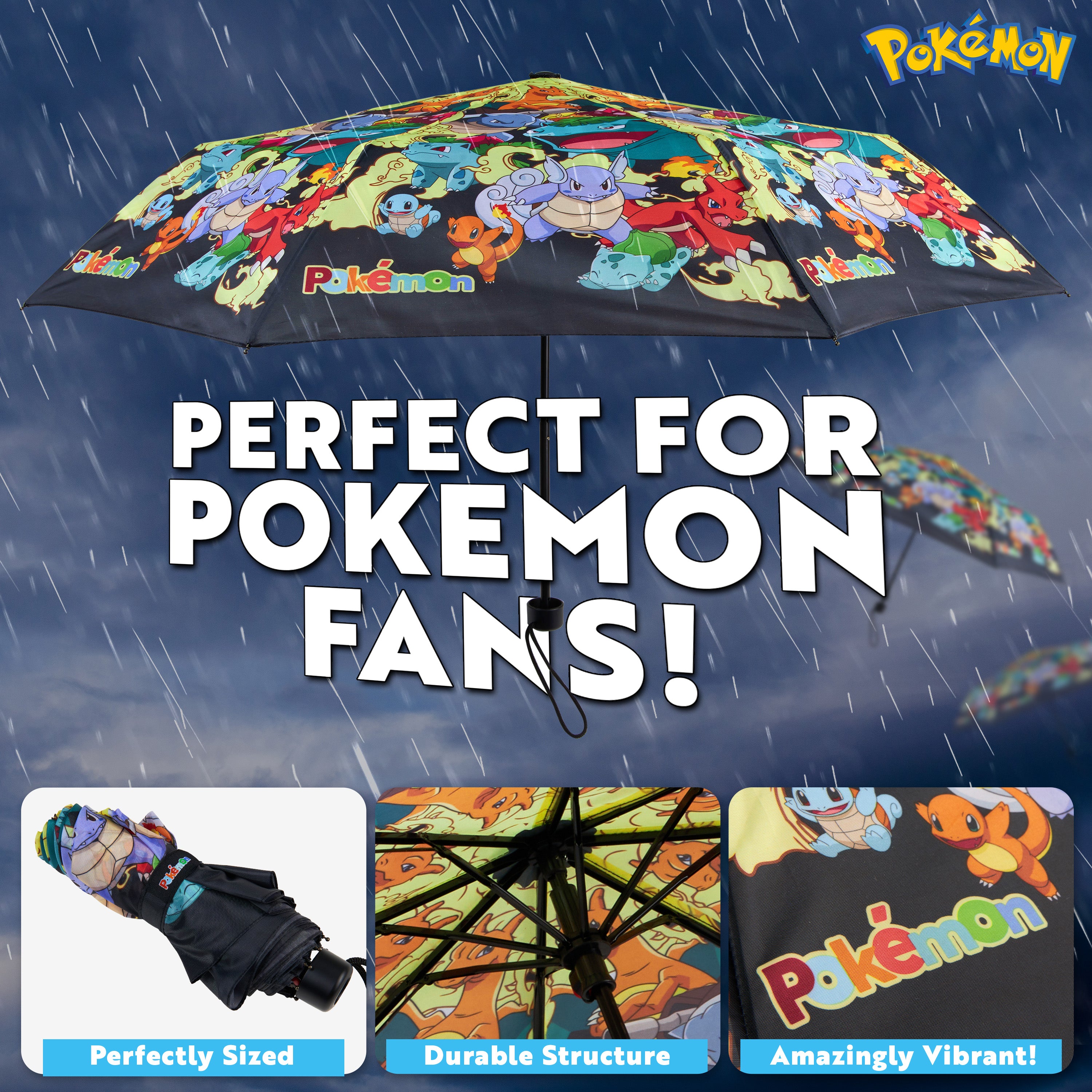 pok-mon-parapluie-pliable-t-lescopique-l-ger-pikachu image 3