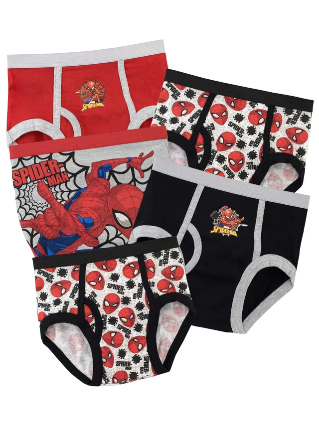 marvel-spider-man-slips-gar-on-x5-multicolore-7-8-ans-coton image 1