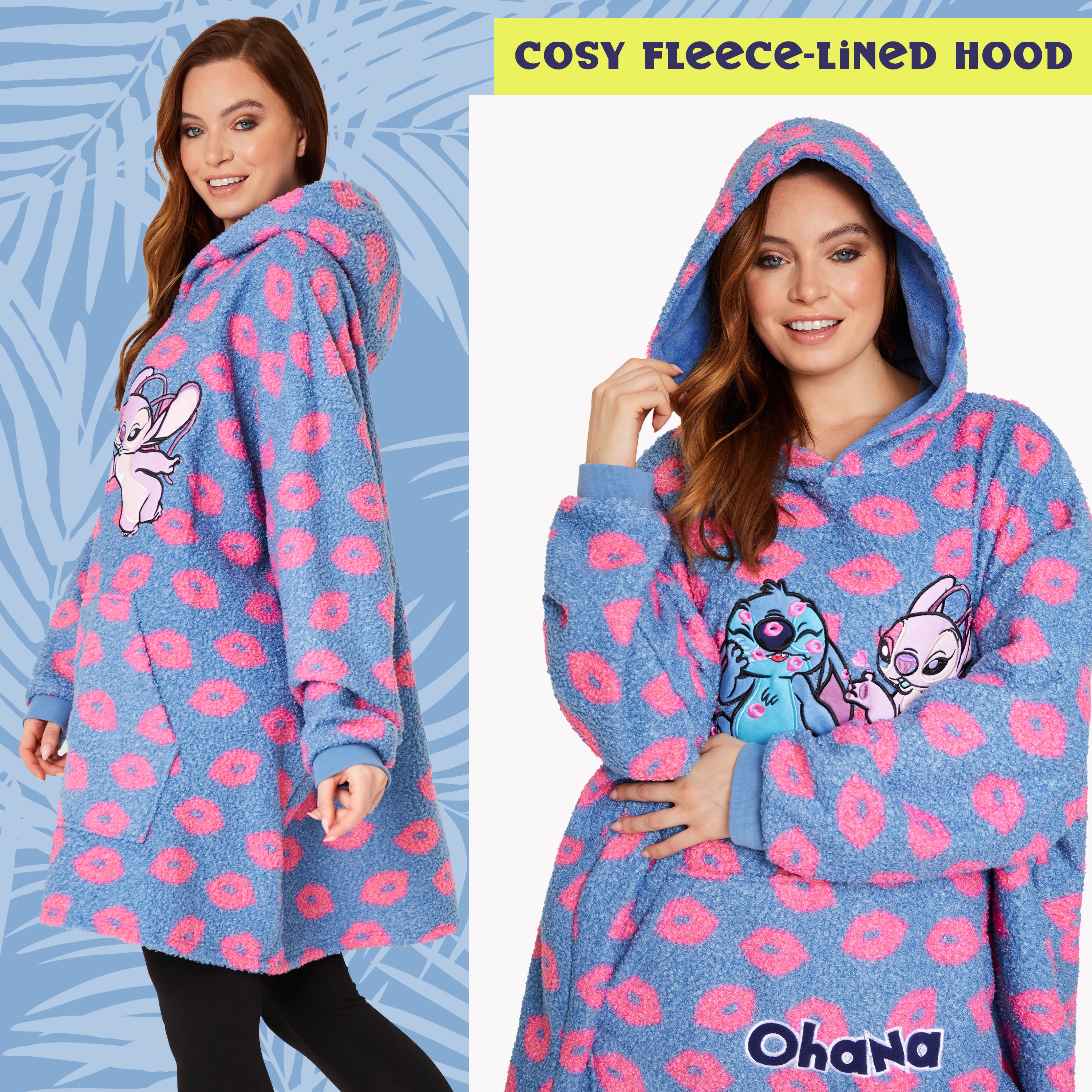 disney-stitch-angel-sweat-plaid-oversize-femme-polaire image 5