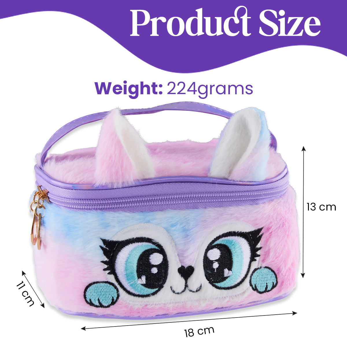 coffret-maquillage-fille-vernis-gloss-trousse-peluche-violet image 5