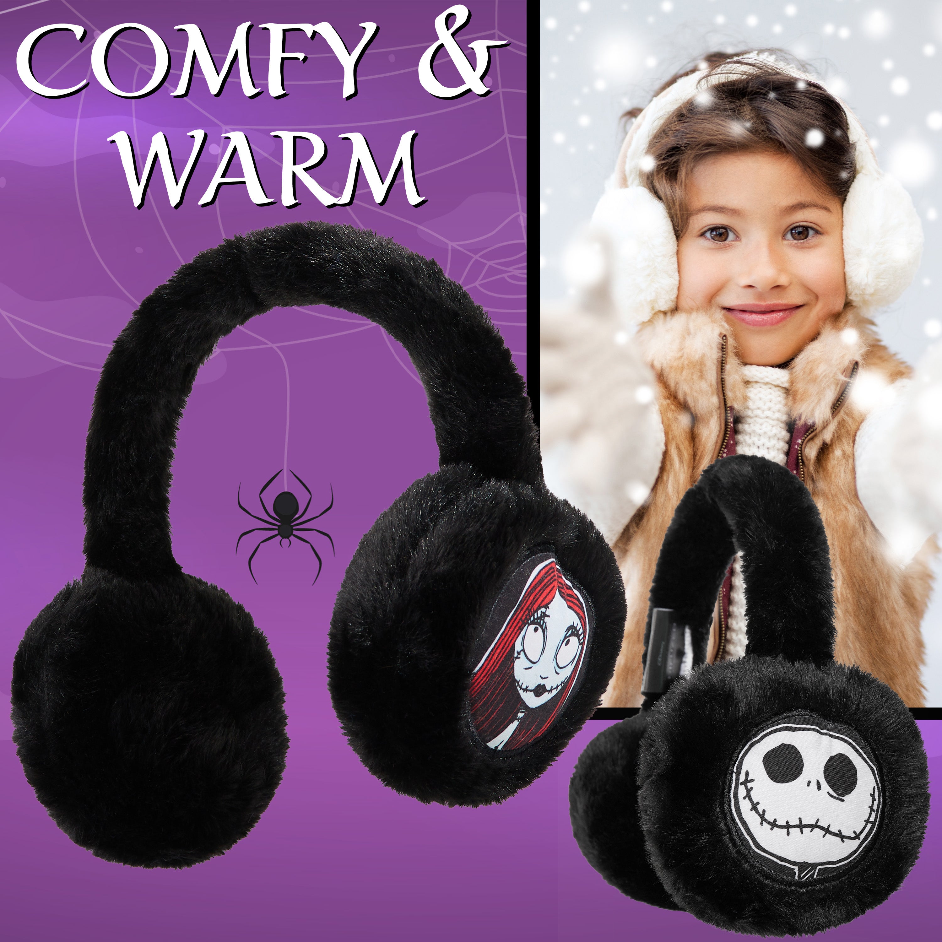 disney-l-trange-no-l-cache-oreilles-fille-peluche-jack-skellington image 5