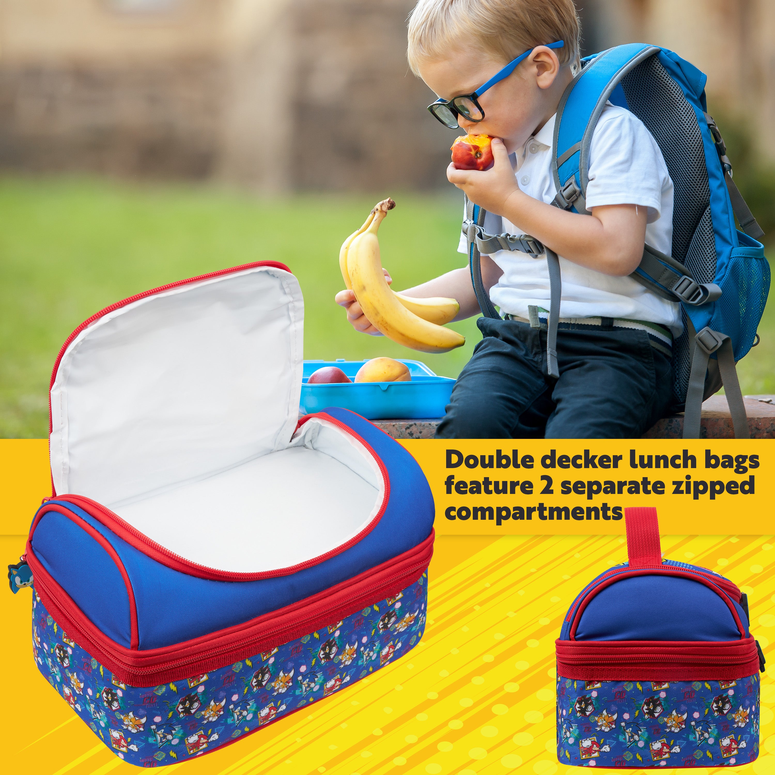 sonic-the-hedgehog-sac-go-ter-isotherme-enfant-bleu-rouge image 2