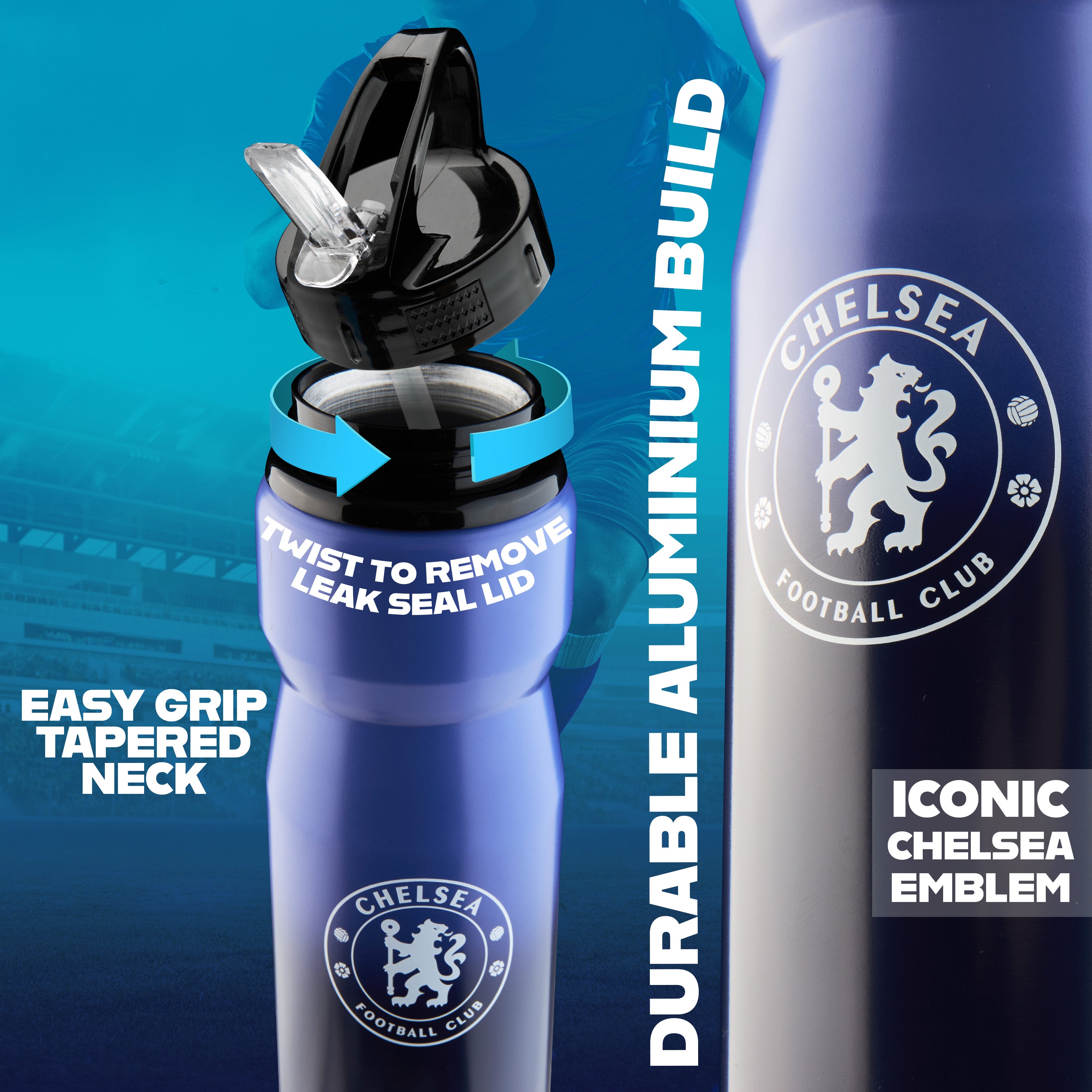 chelsea-fc-gourde-aluminium-750-ml-avec-paille image 4