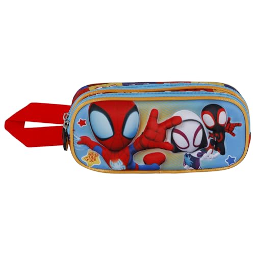 marvel-spider-man-three-trousse-3d-double-bleue-22-cm image 6