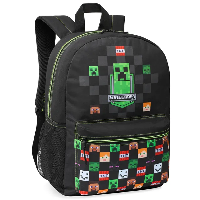 minecraft-sac-dos-enfant-poche-avant-bretelles-matelass-es image 1