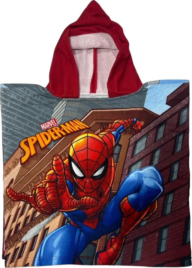 marvel-poncho-de-bain-spiderman-50x100-cm-taille-unique image 1
