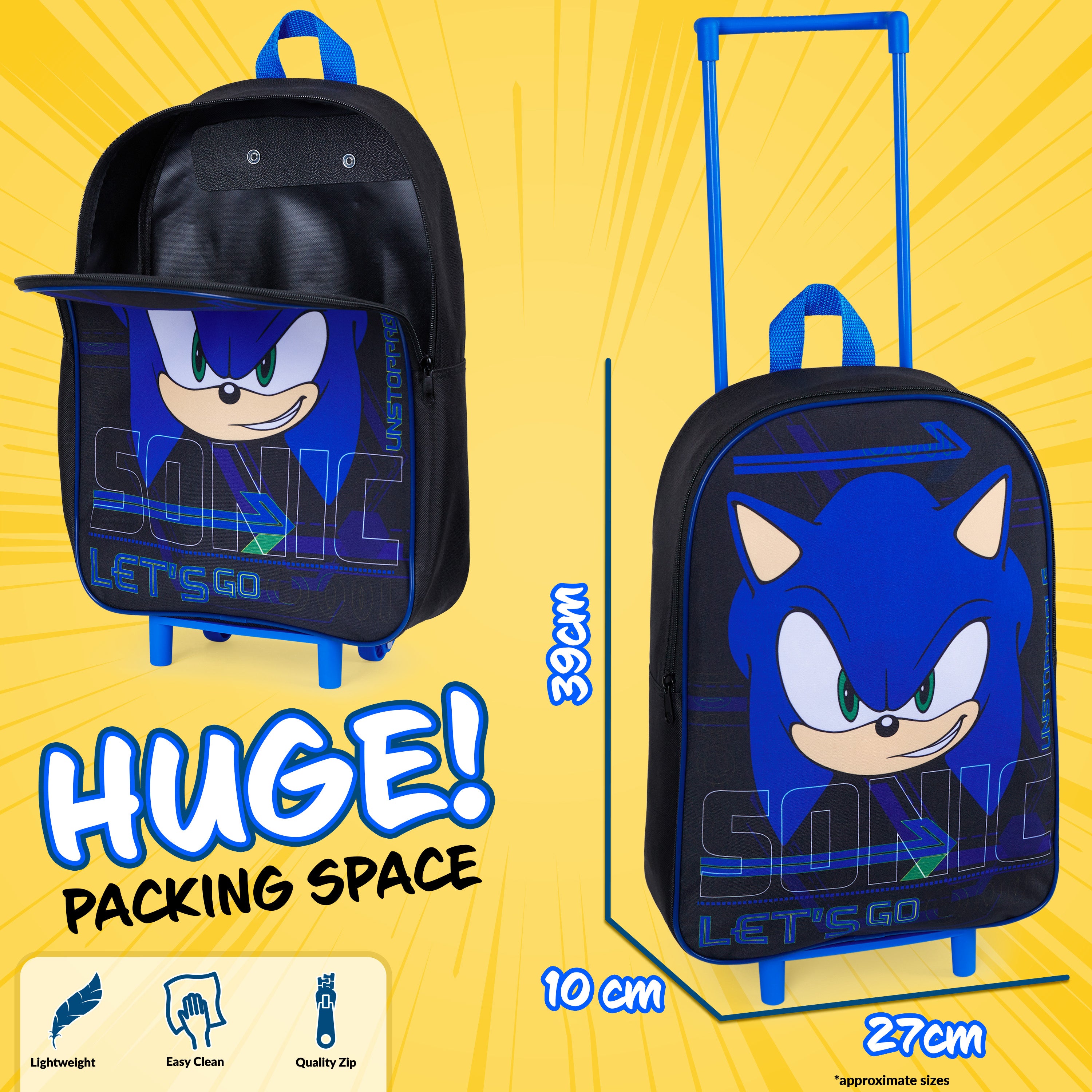 sonic-valise-trolley-enfant-pliable-10-5-l-cabine image 4