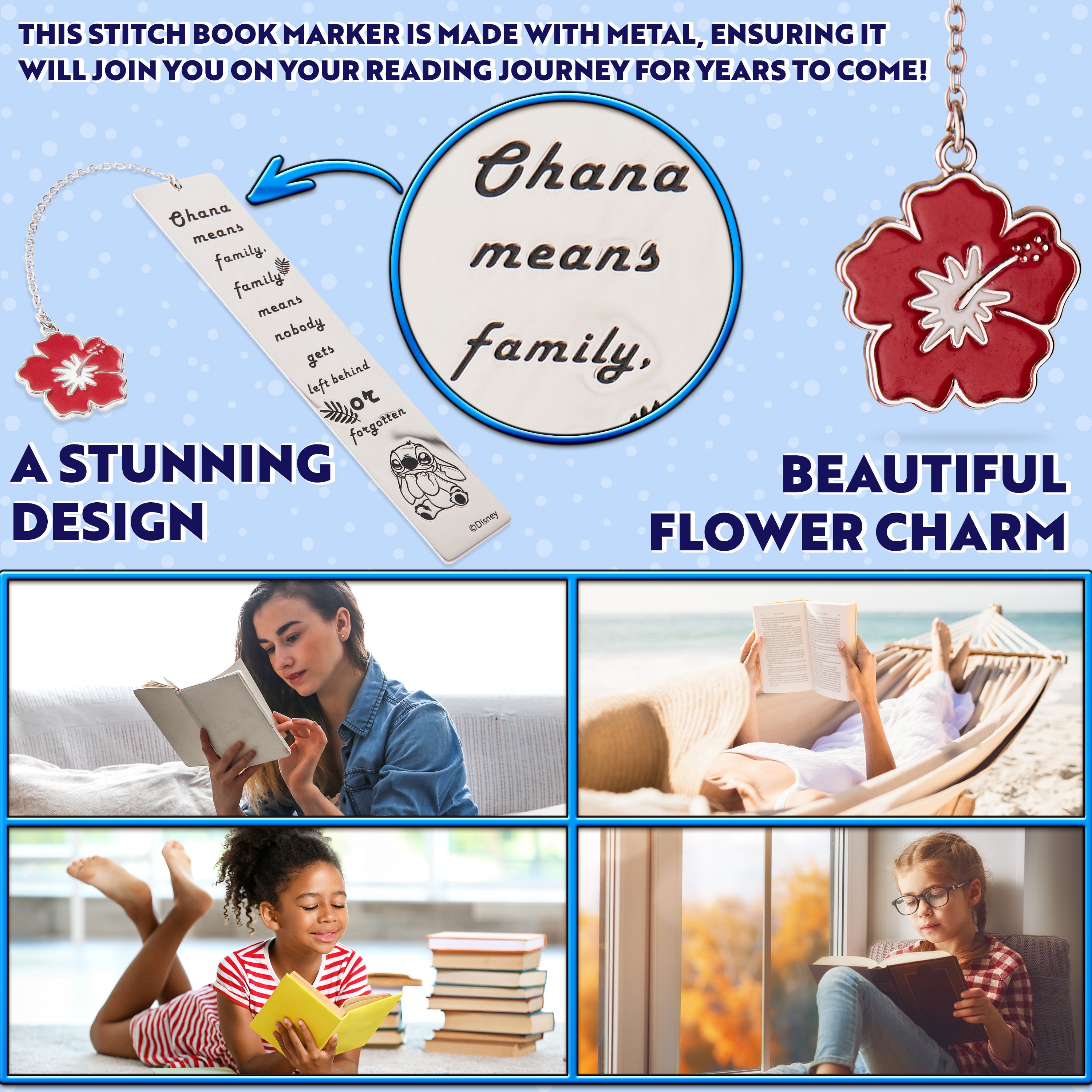 get-trend-disney-stitch-marque-page-m-tal-coffret-ohana image 4
