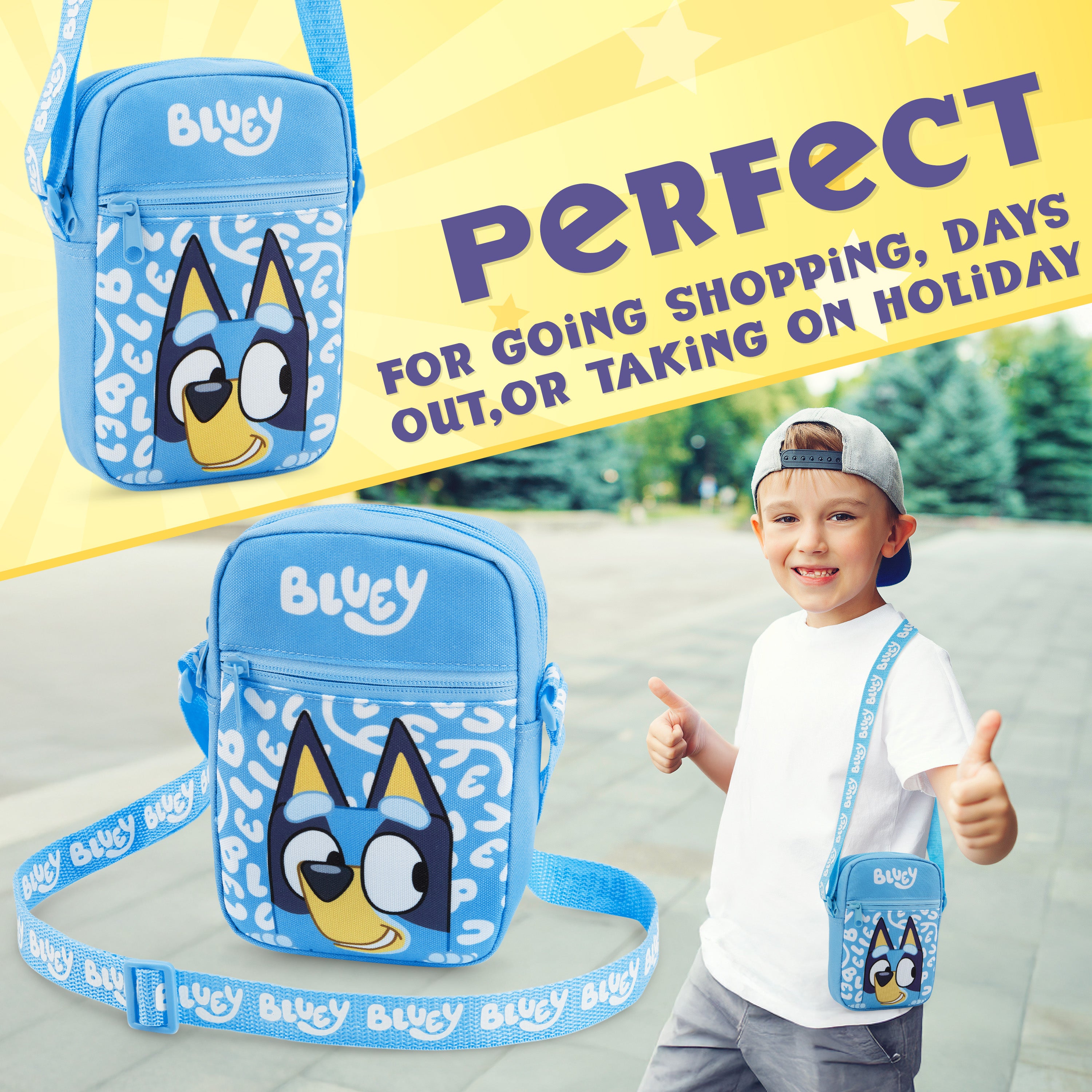 bluey-sac-bandouli-re-fille-sangle-r-glable-zip-cadeau image 3