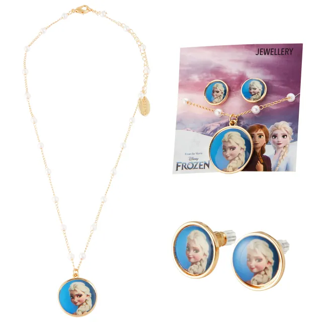 disney-la-reine-des-neiges-elsa-parure-bijoux-collier-boucles image 1