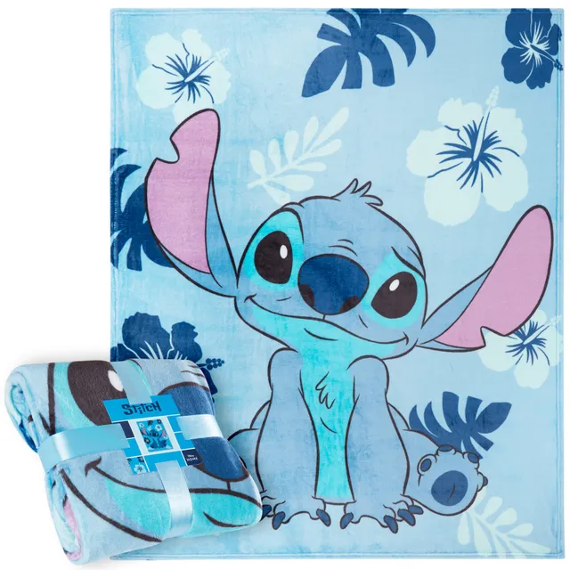 disney-stitch-plaid-polaire-150x130cm-bleu-clair image 1