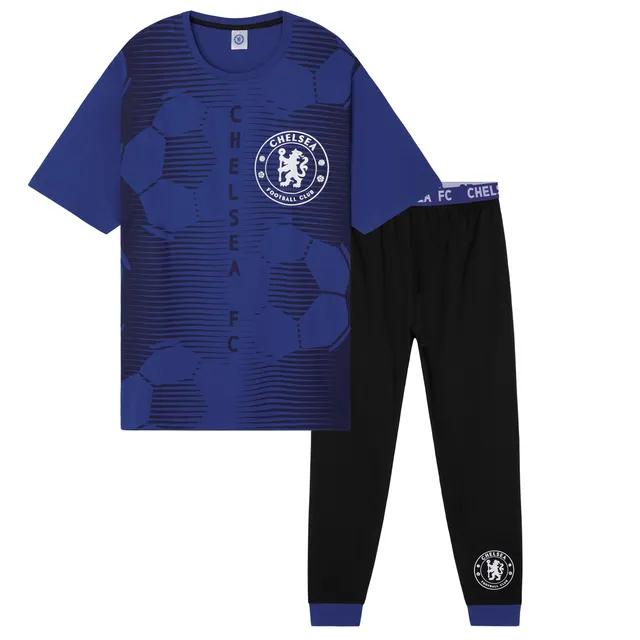chelsea-ensemble-pyjama-homme-coton-bleu-pantalon-long image 1