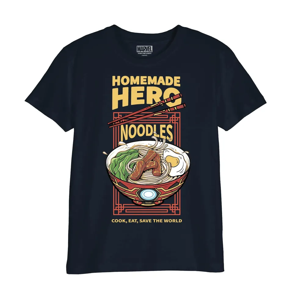 marvel-t-shirt-gar-on-12-ans-navy-super-h-ros image 1