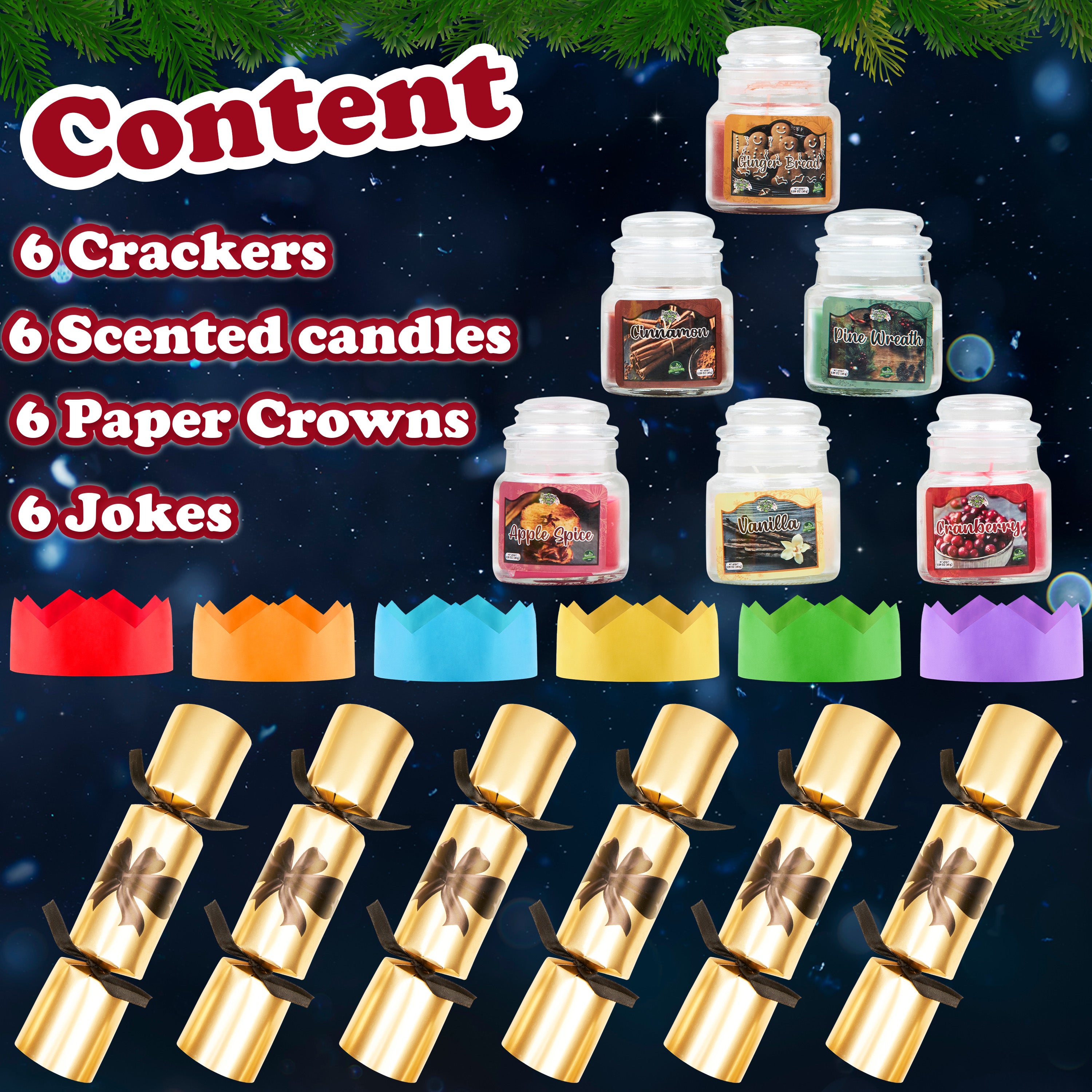 kreativekraft-crackers-no-l-lot-6-mini-bougies-parfum-es image 6