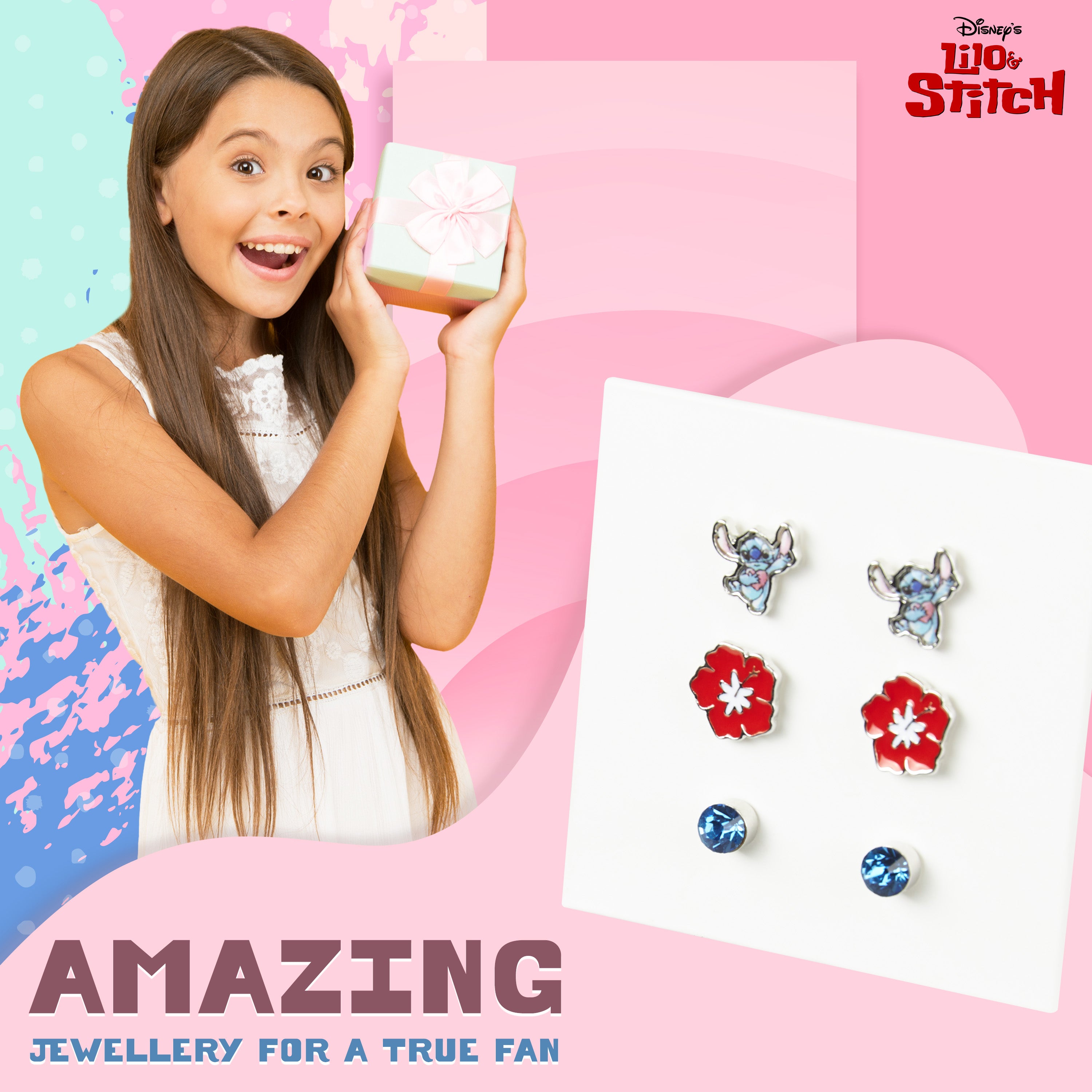 disney-stitch-boucles-d-oreilles-fille-3-paires-clous image 3