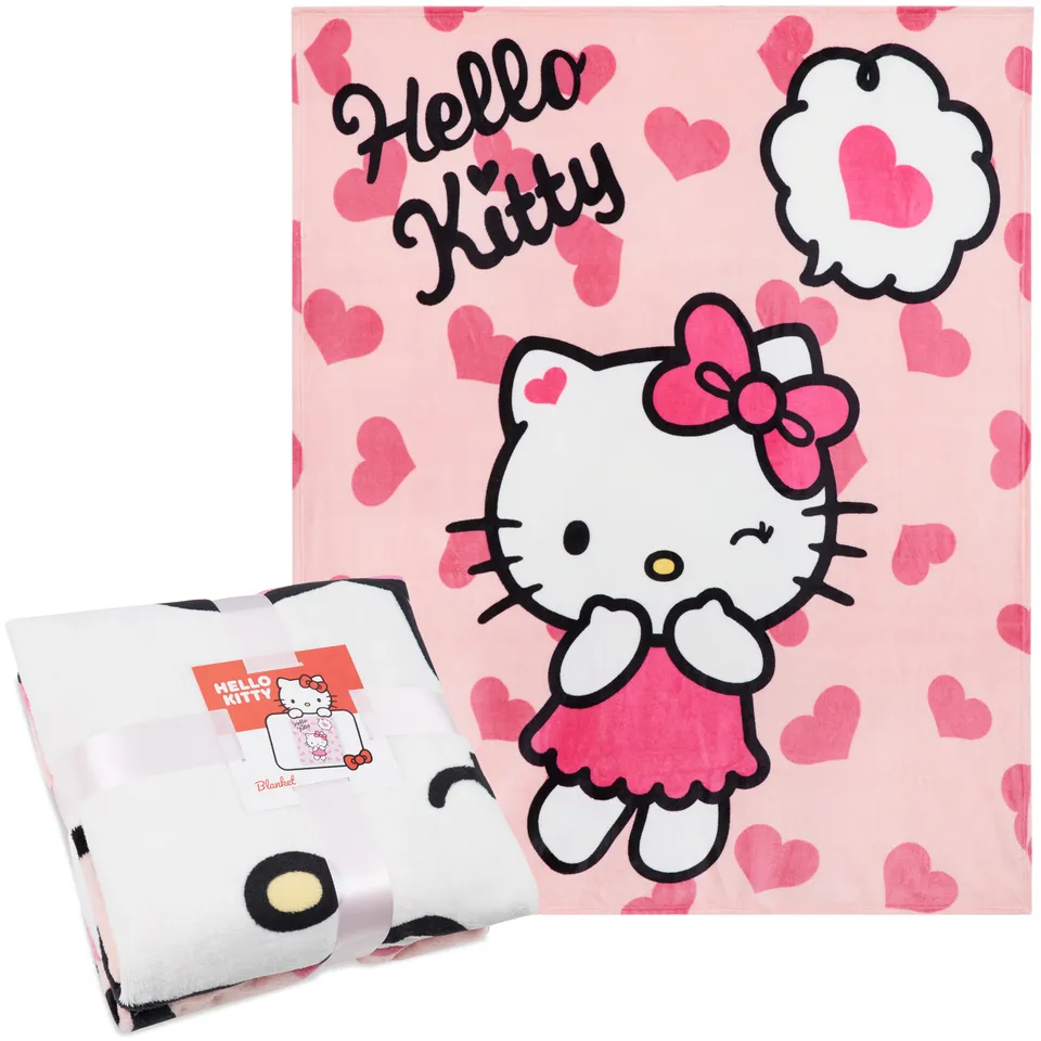 hello-kitty-plaid-polaire-150x130-couverture-douce-lit-canap image 1